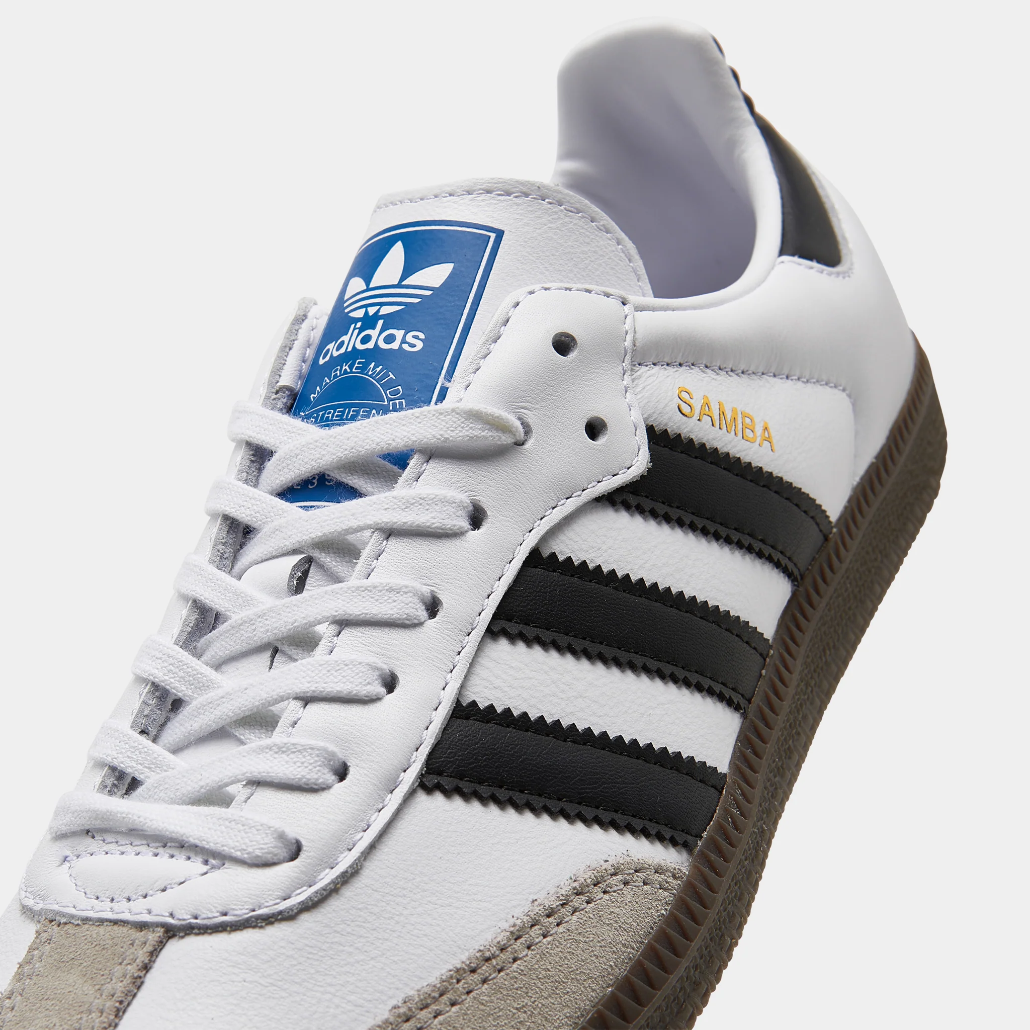 adidas Originals Juniors' Samba OG Core White / Core Black - Gum - Image 3