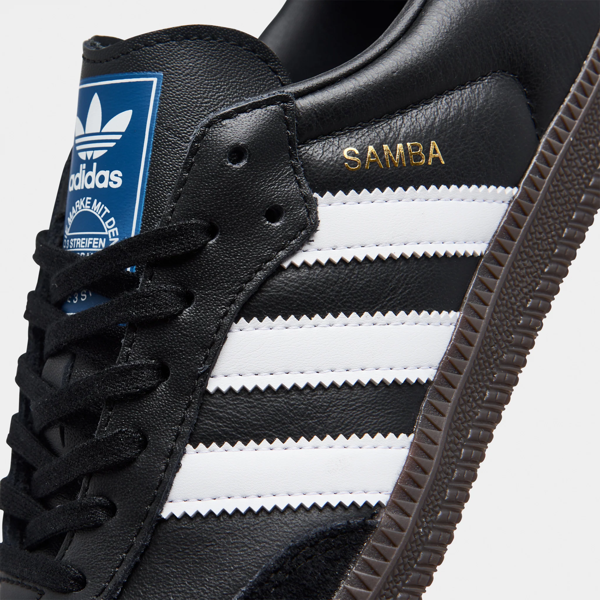 adidas Originals Juniors' Samba OG Core Black / Cloud White - Gum - Image 3