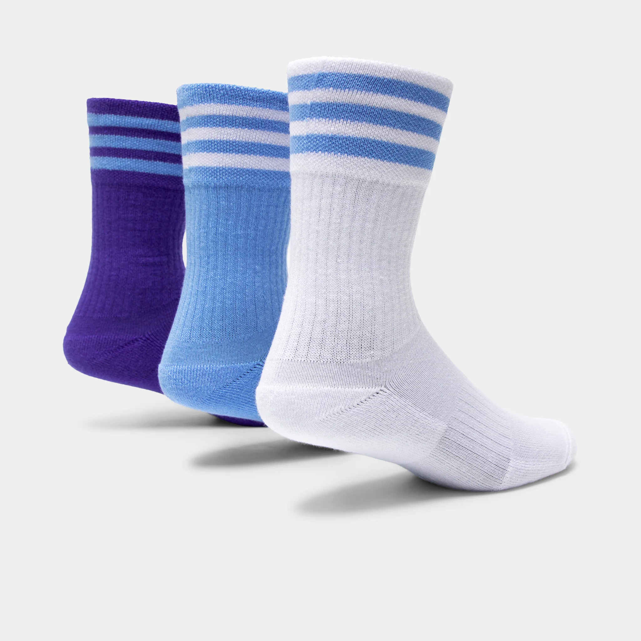 adidas Originals Roller 4.0 Crew Socks (3 Pack) Blue / White - Image 5