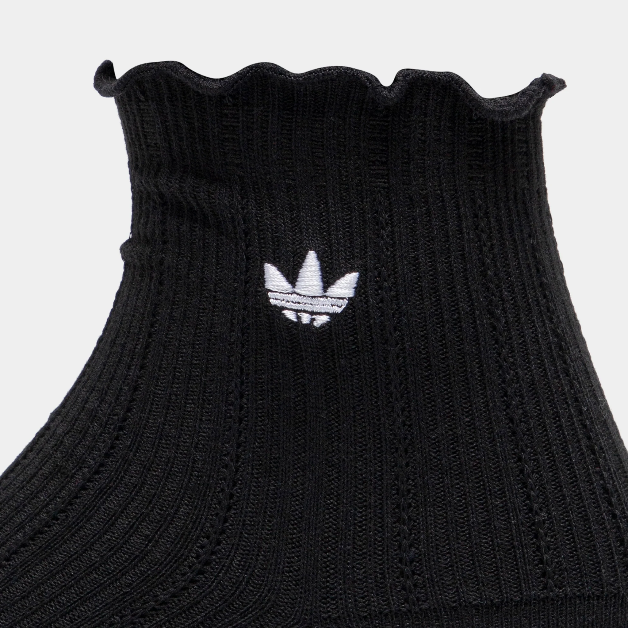 adidas Originals Ruffle Quarter Socks (3P) Better Scarlet / White - Black - Image 5