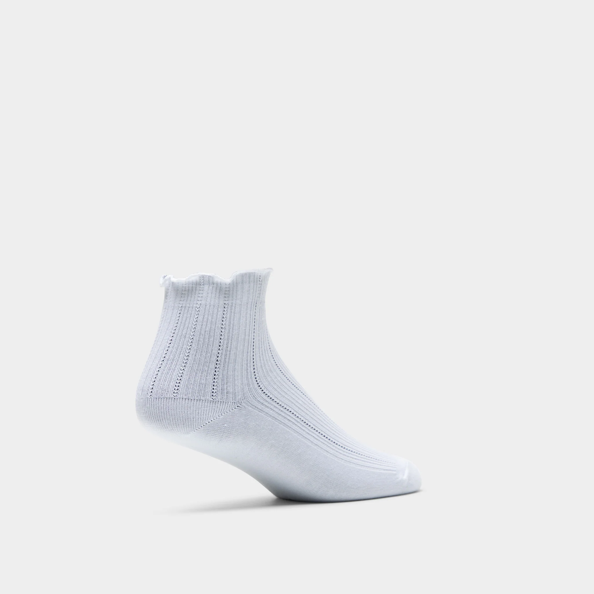 adidas Originals Ruffle Quarter Socks (3 Pair) / White - Image 2