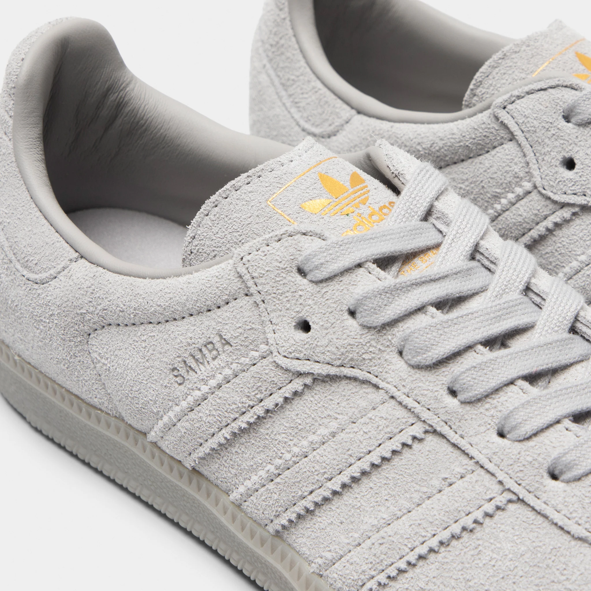 adidas Originals Samba OG Grey / White - Gold - Image 3