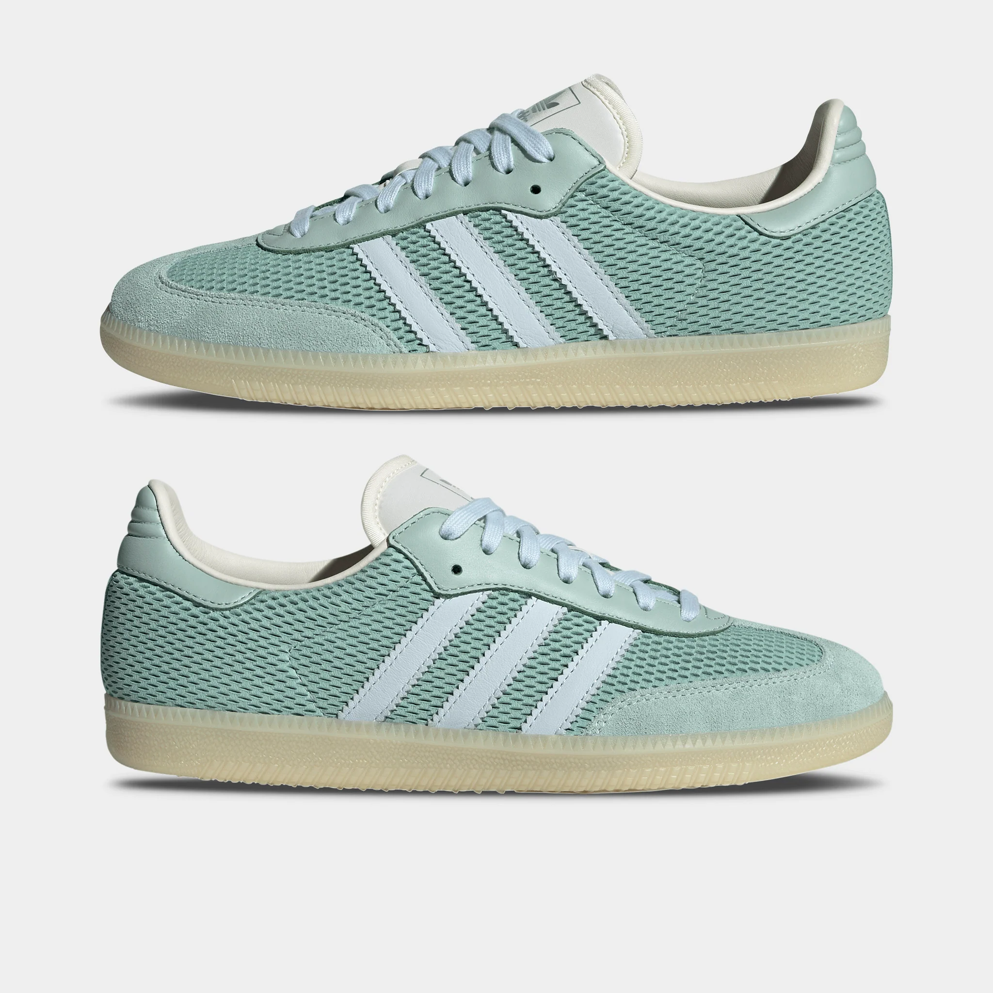 adidas Originals Samba OG Hazy Green / Sky Tint - Off White - Image 2