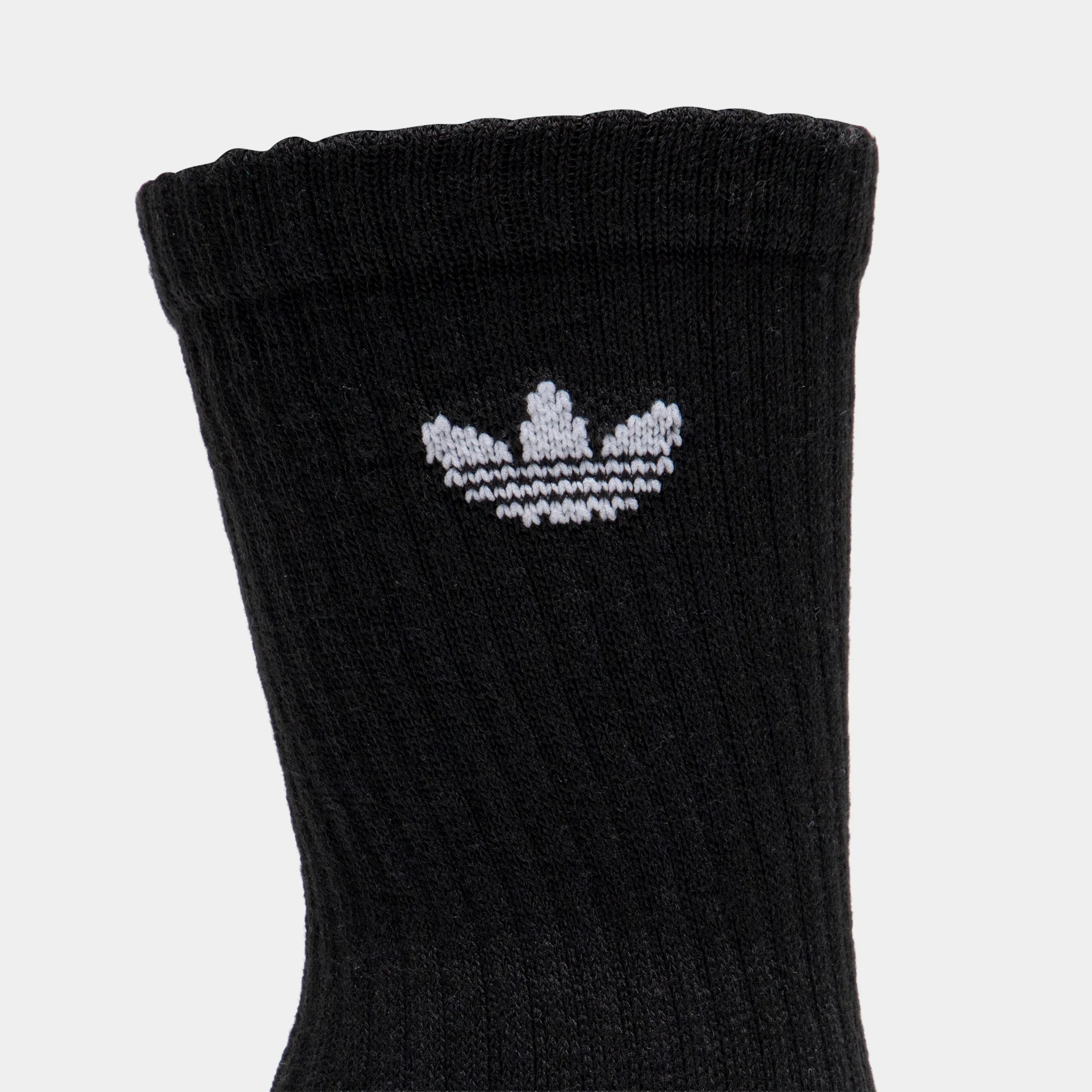adidas Originals Trefoil 2.0 Crew Socks (6-Pack) / Black - Image 2