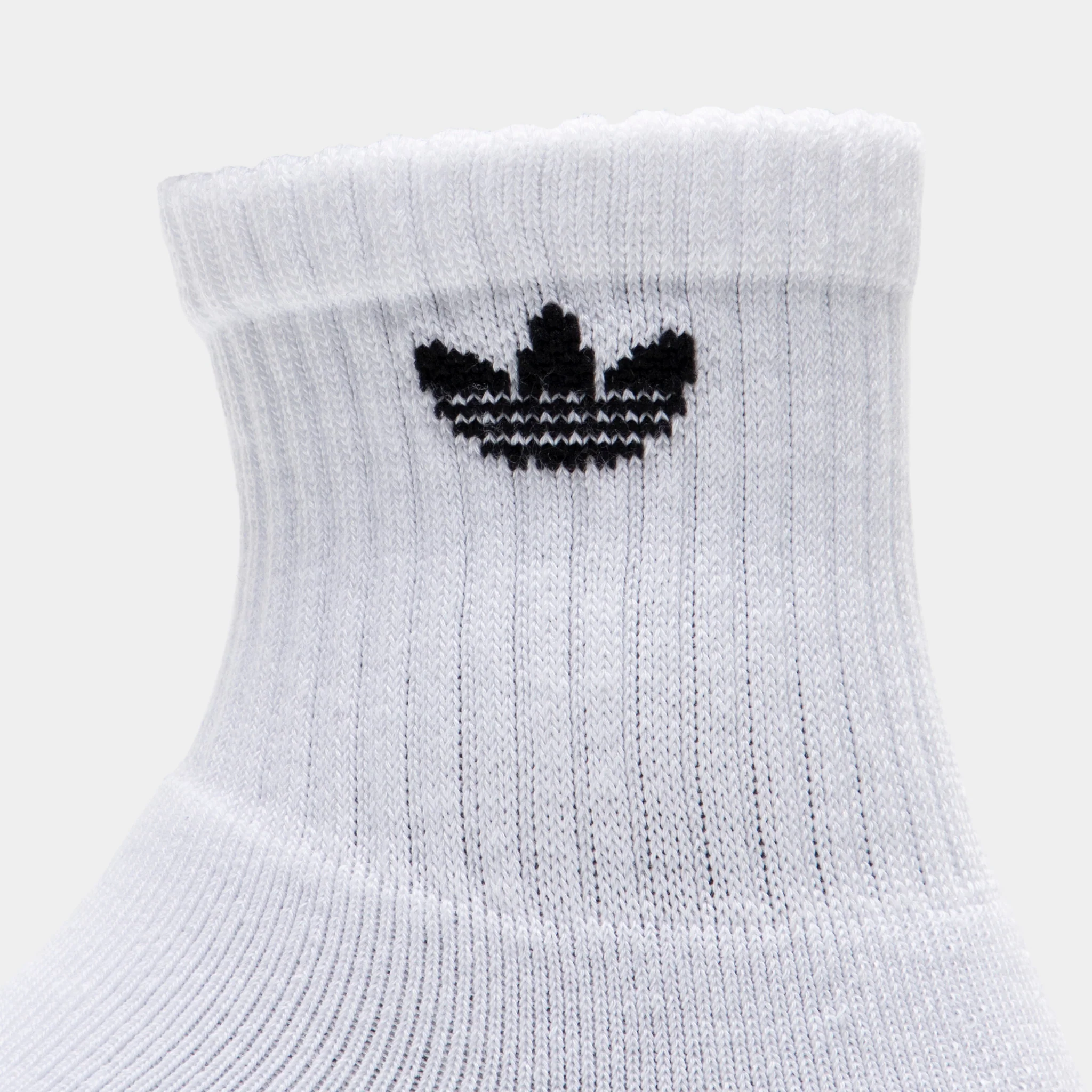 adidas Originals Trefoil 2.0 Quarter Socks / White (6-Pack) - Image 2