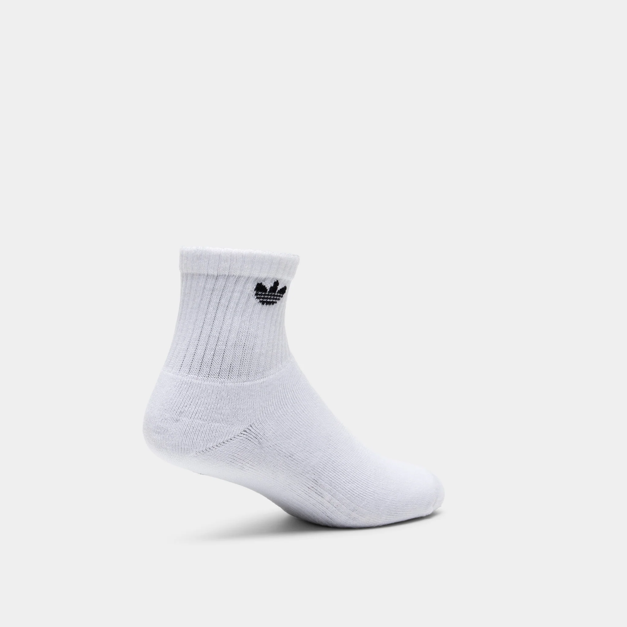 adidas Originals Trefoil 2.0 Quarter Socks / White (6-Pack) - Image 4