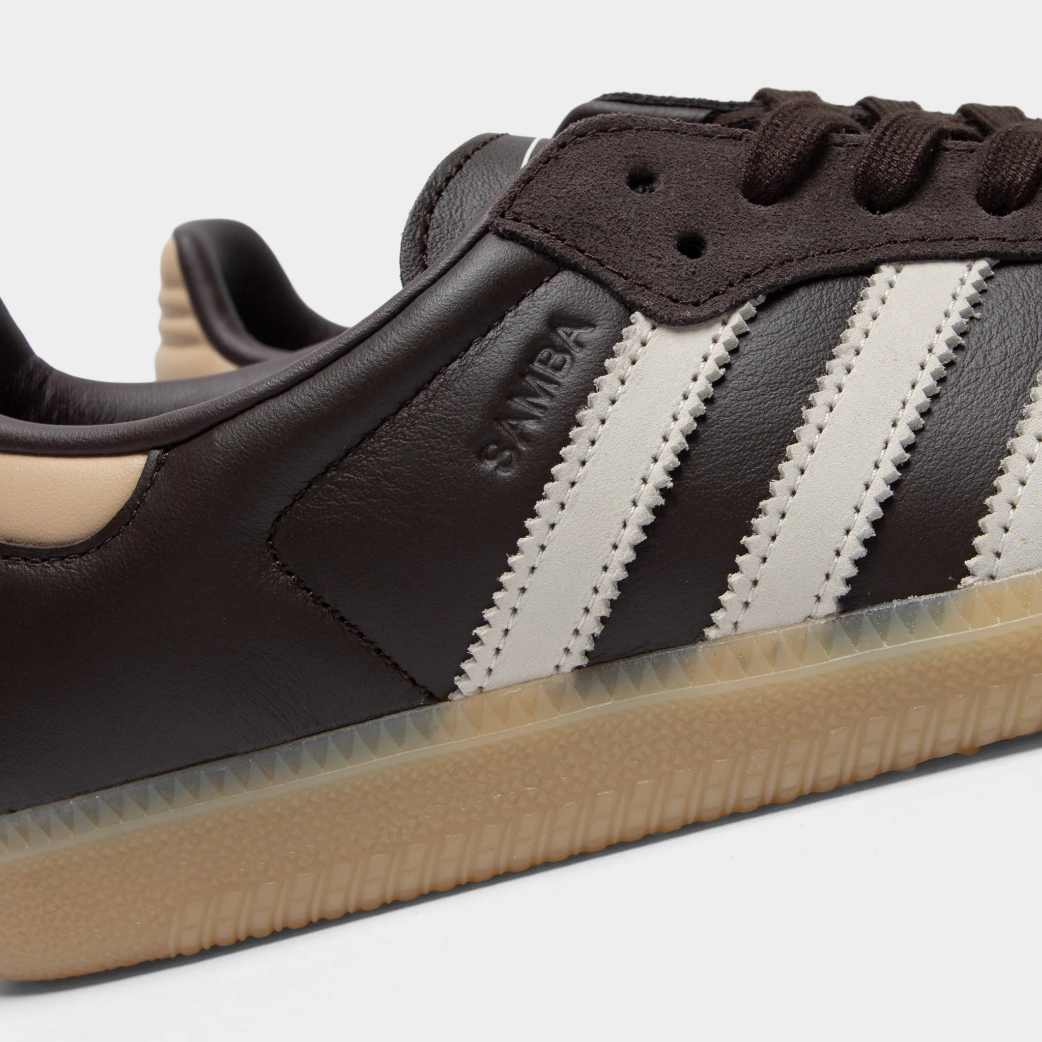 adidas Samba Aurora Coffee / Core White - Magic Beige - Image 3
