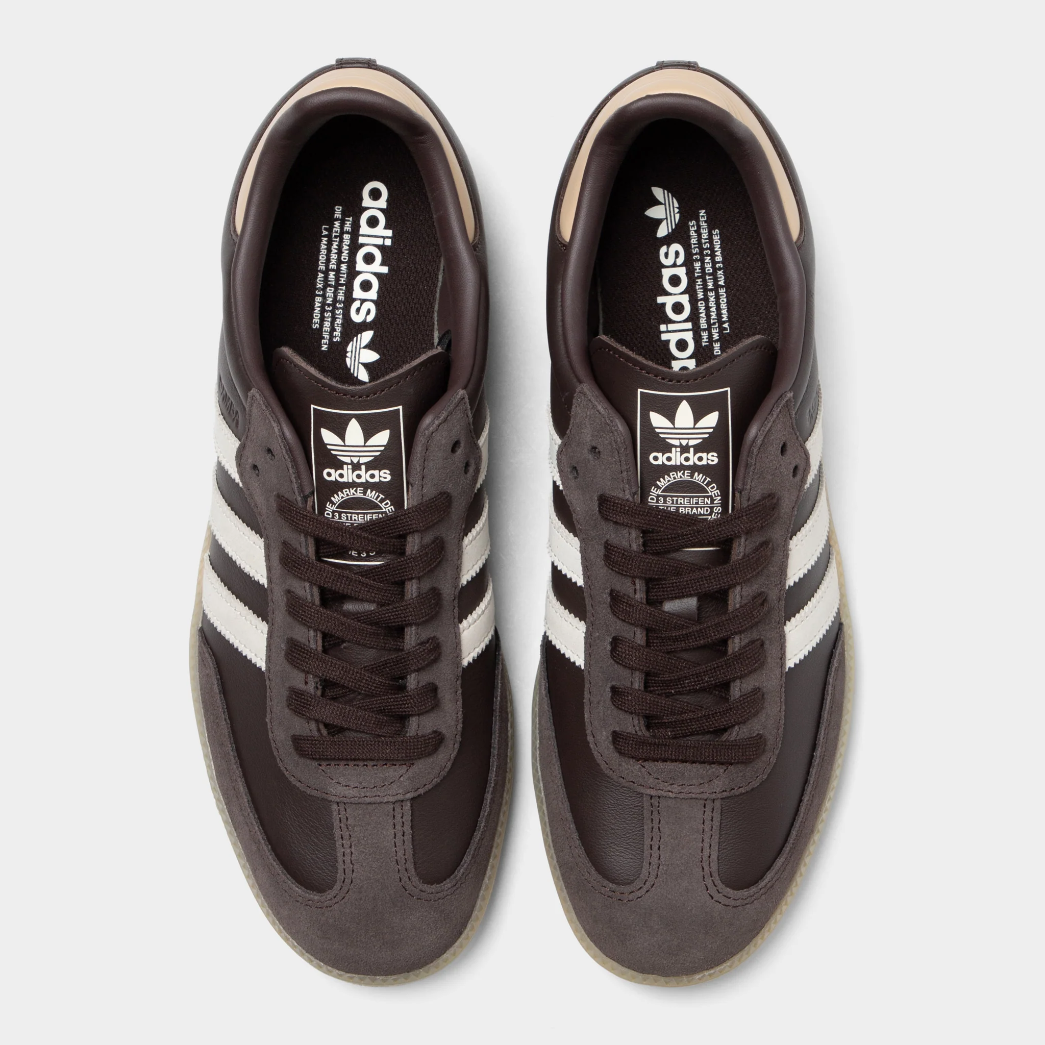 adidas Samba Aurora Coffee / Core White - Magic Beige - Image 5