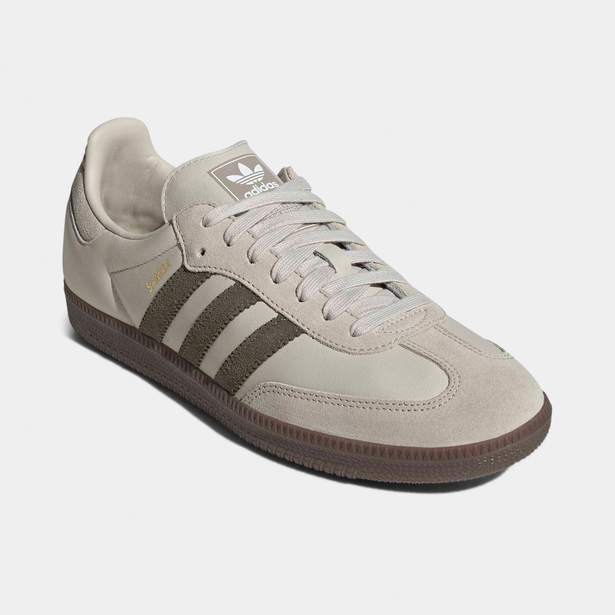 adidas Samba OG Aluminum / Beige - Gum - Image 2