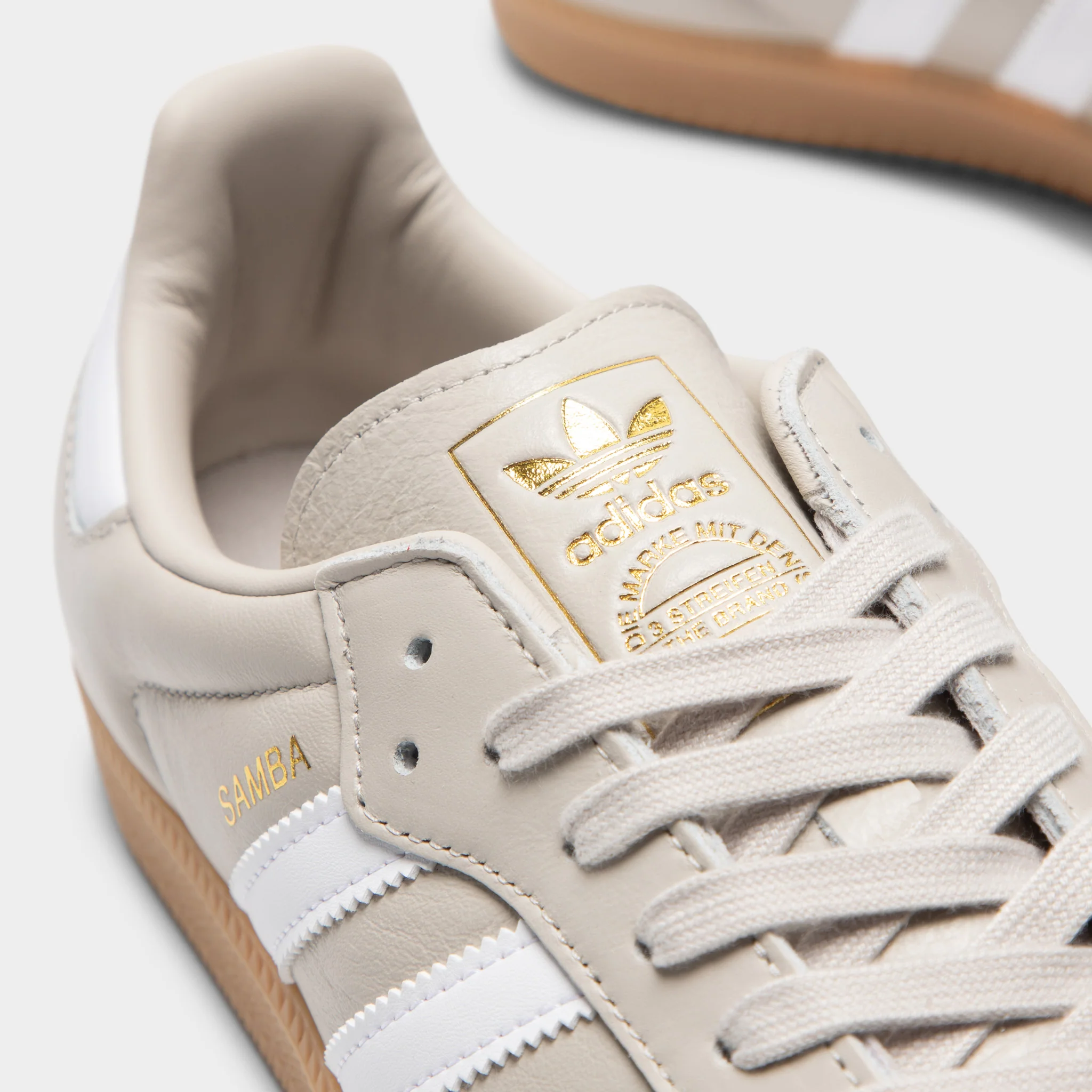 adidas Samba OG Aluminum / White - Gum - Image 3