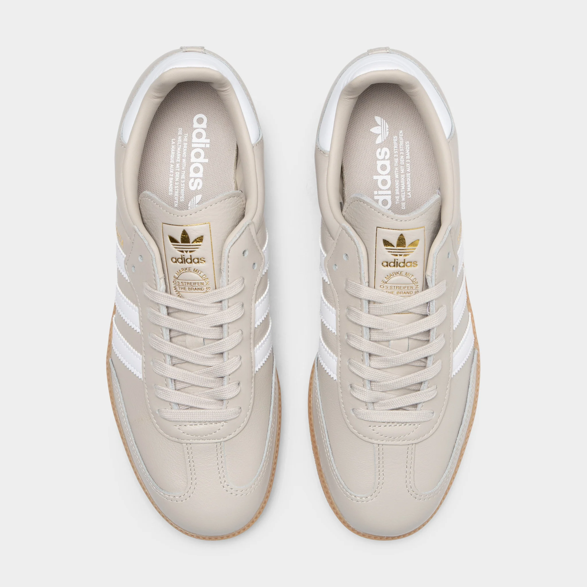adidas Samba OG Aluminum / White - Gum - Image 5