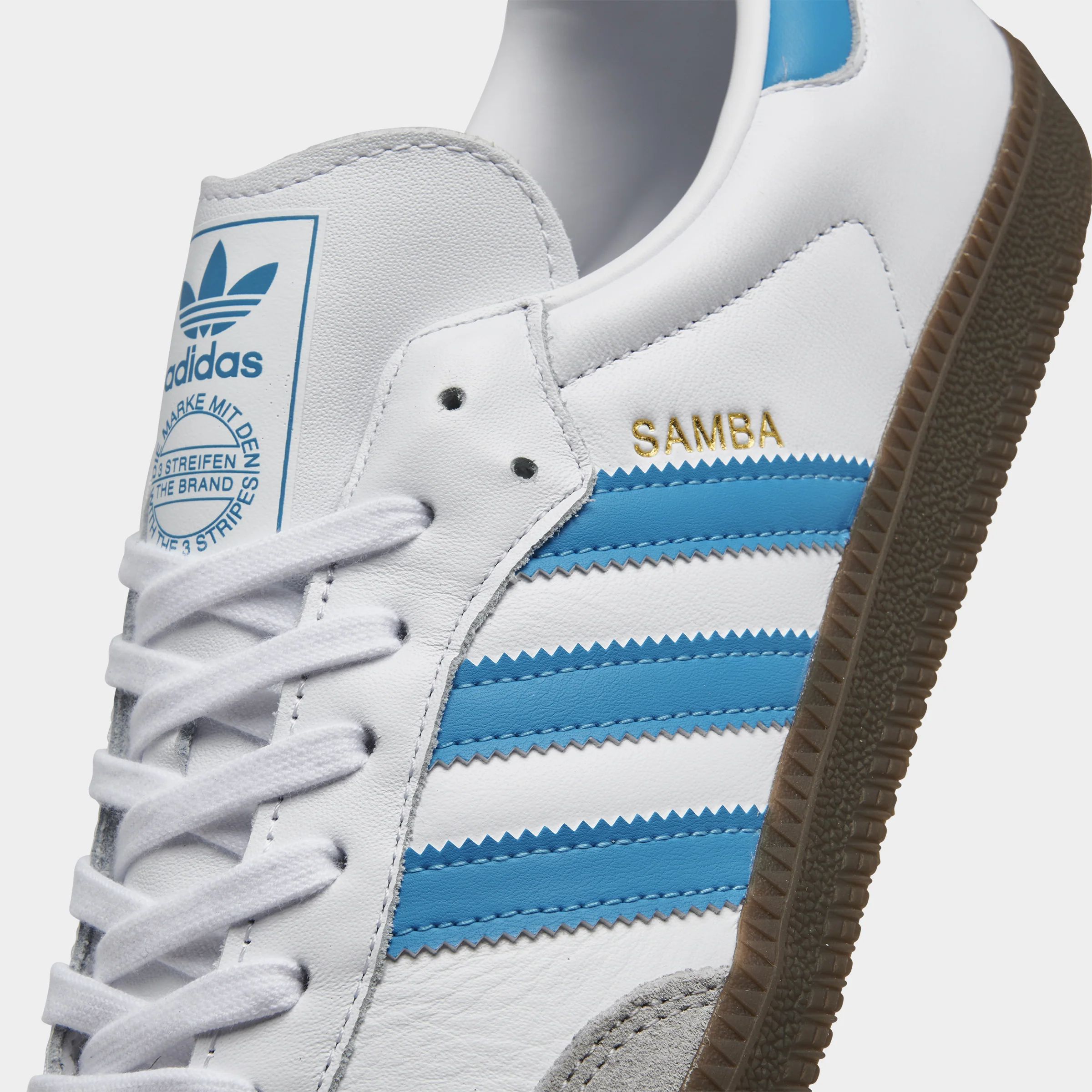 adidas Samba OG White / Blue - Gum - Image 3