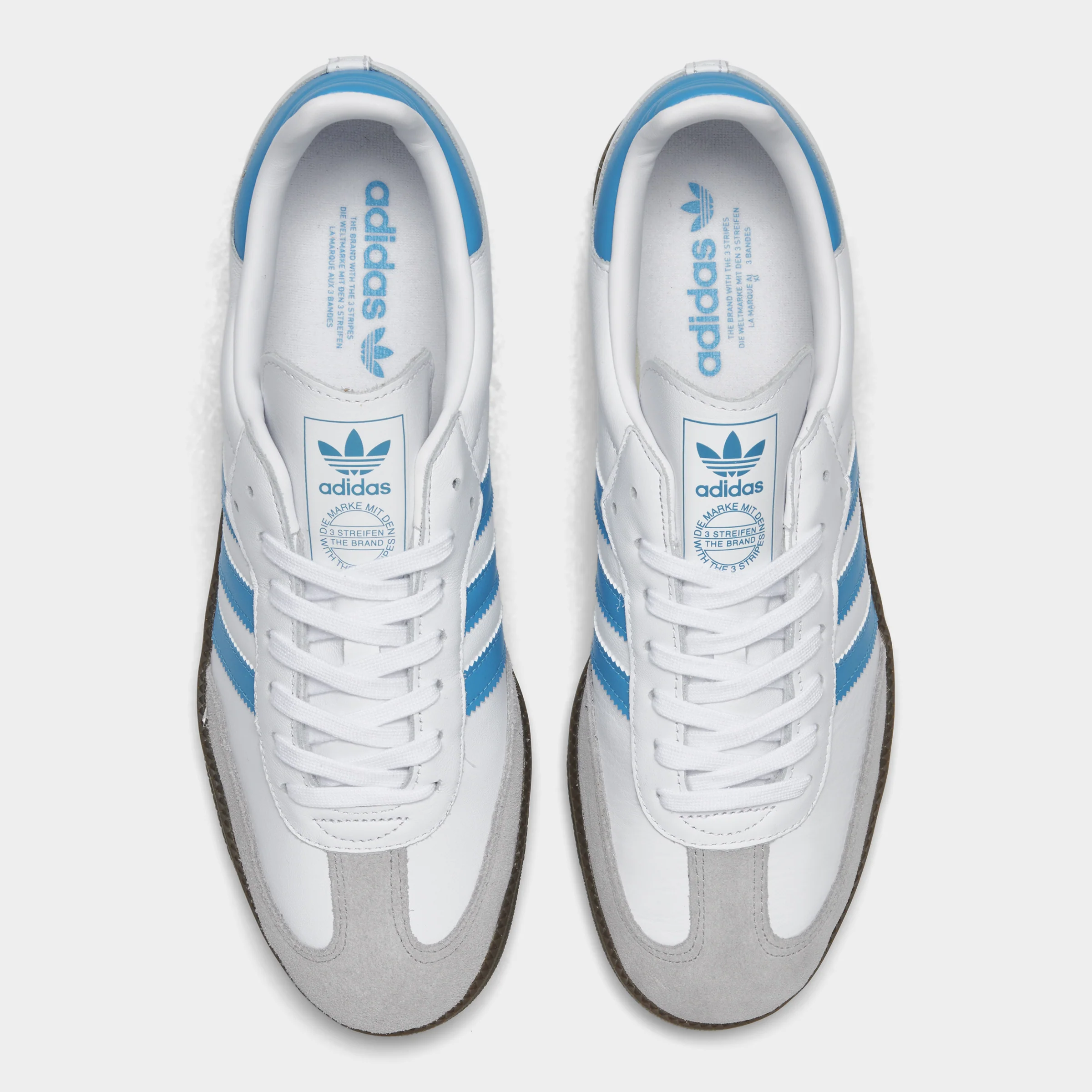 adidas Samba OG White / Blue - Gum - Image 5