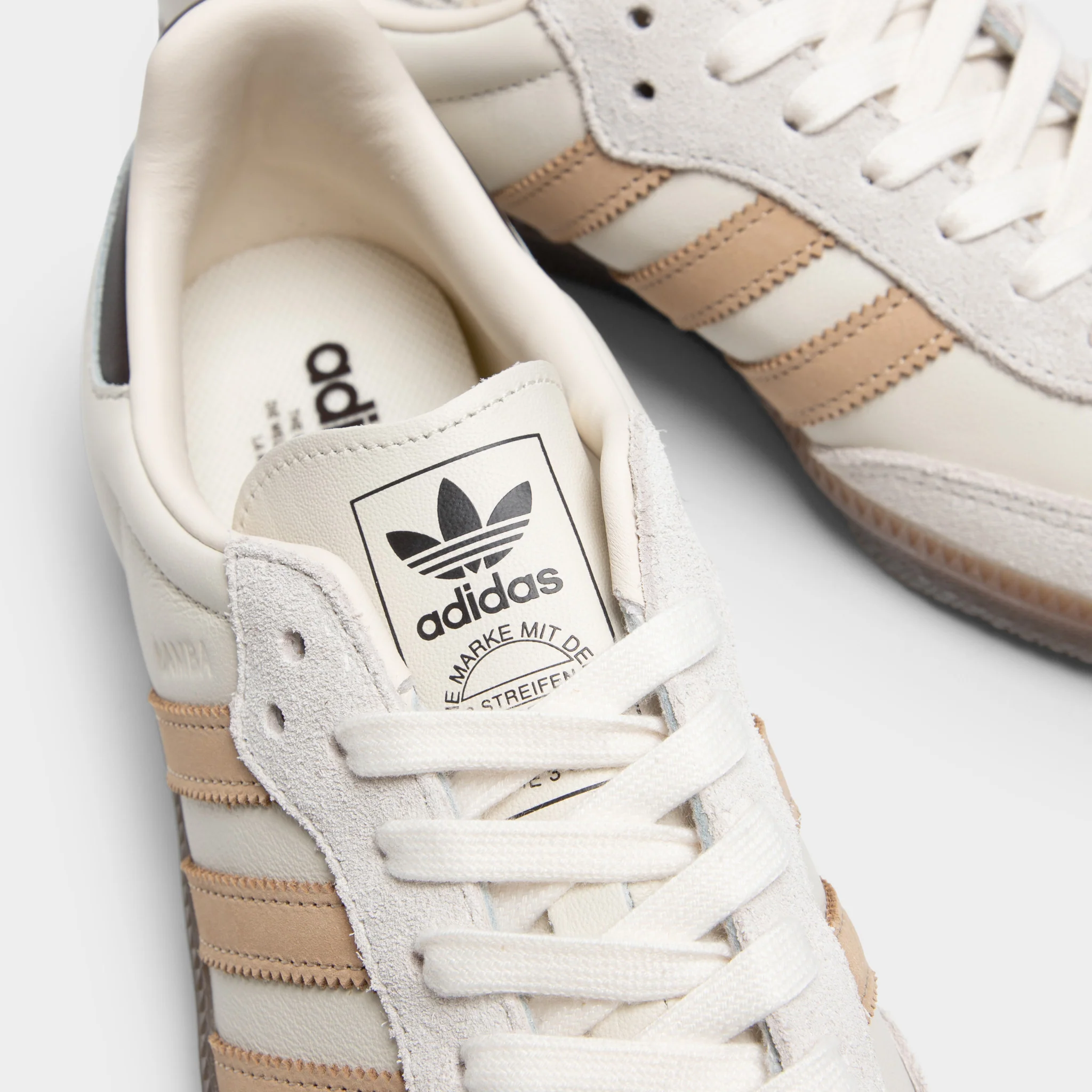 adidas Samba Core White / Magic Beige - Aurora Coffee - Image 3