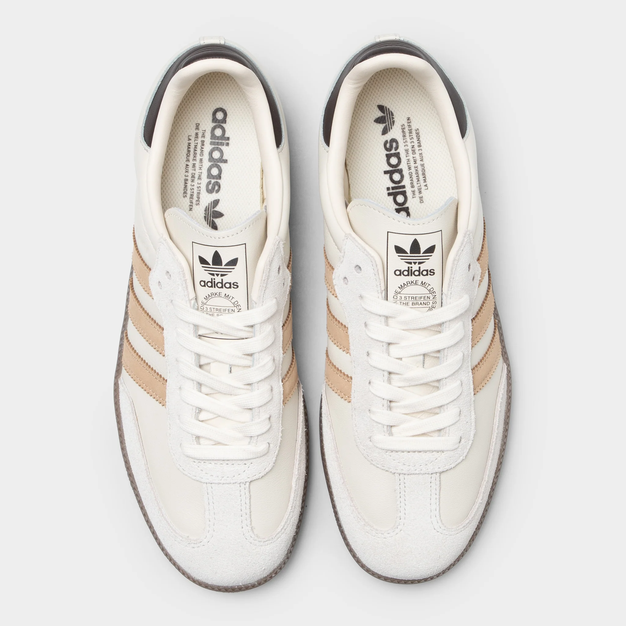 adidas Samba Core White / Magic Beige - Aurora Coffee - Image 5