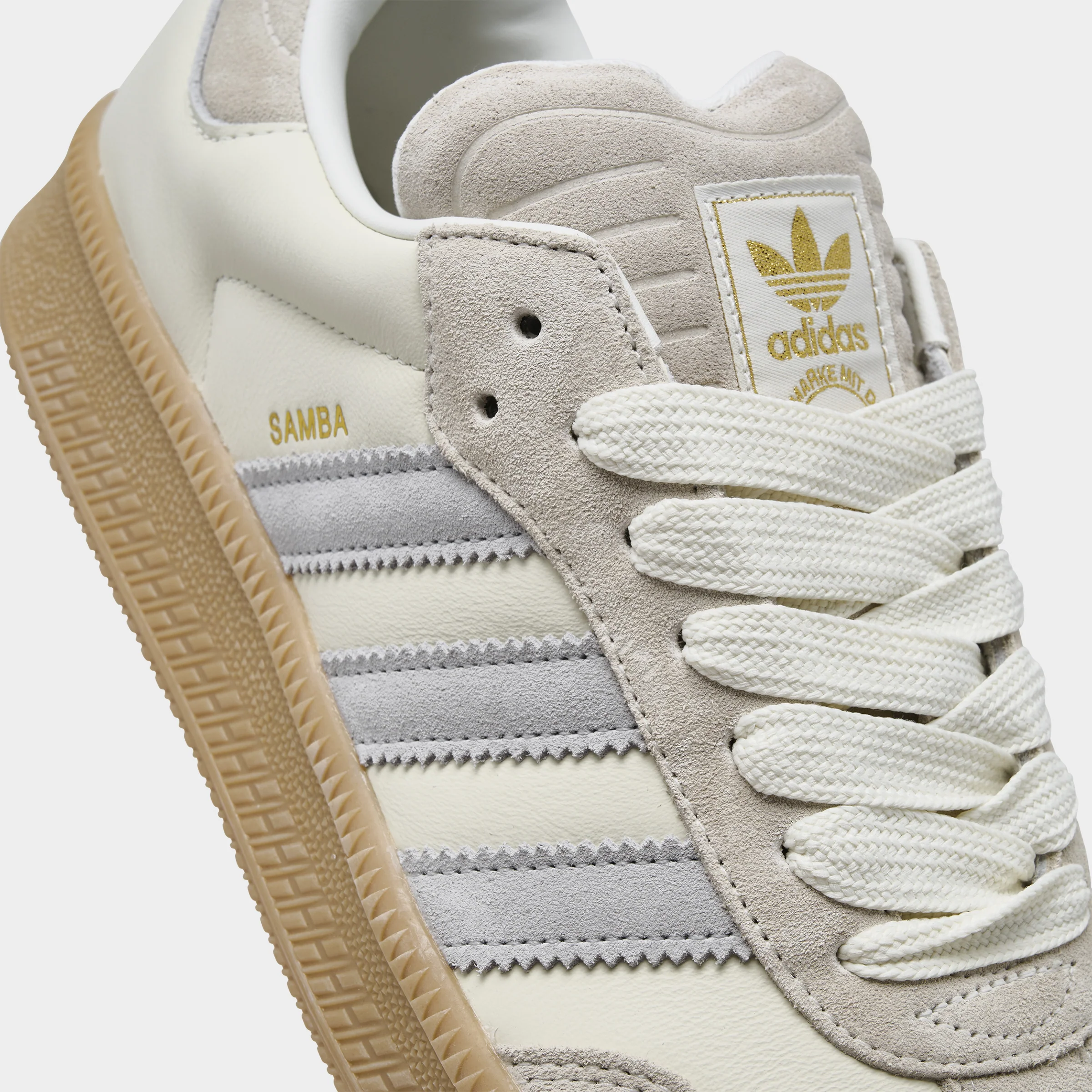 adidas Samba XLG White / Grey - Image 3