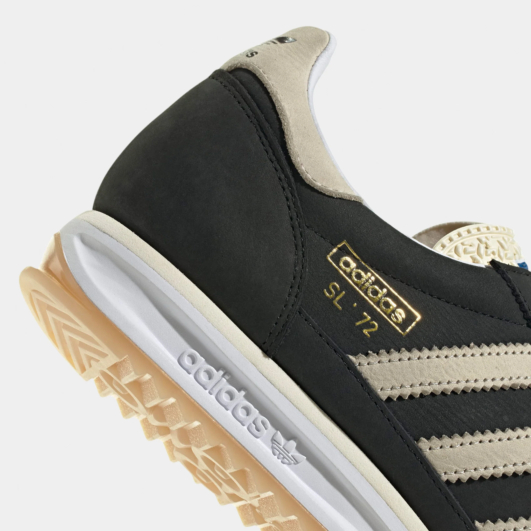 adidas SL 72 RS Black / White - Gum - Image 3