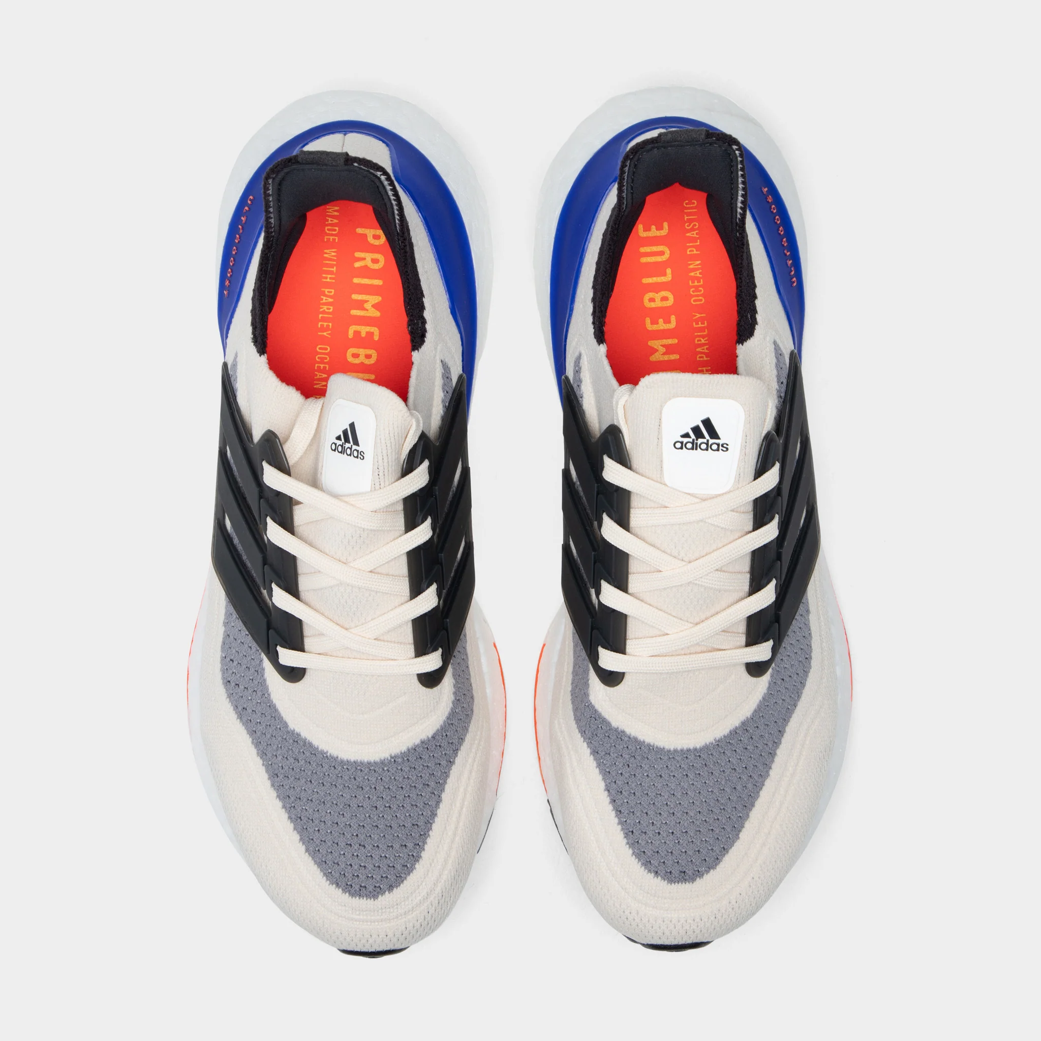 adidas Ultraboost 21 White / Carbon - Solar Red - Image 5