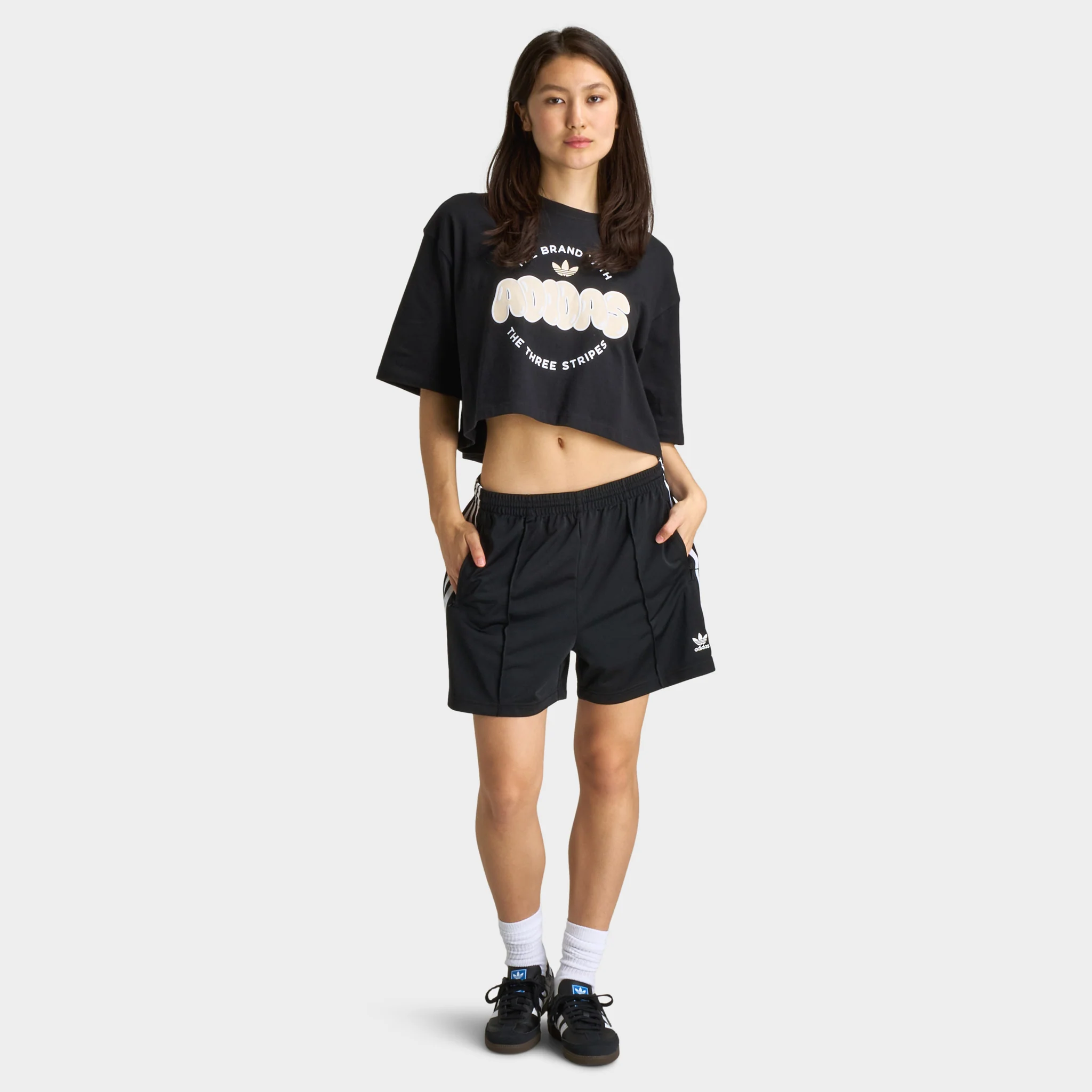 adidas Women's Firebird Shorts / Black - Image 6