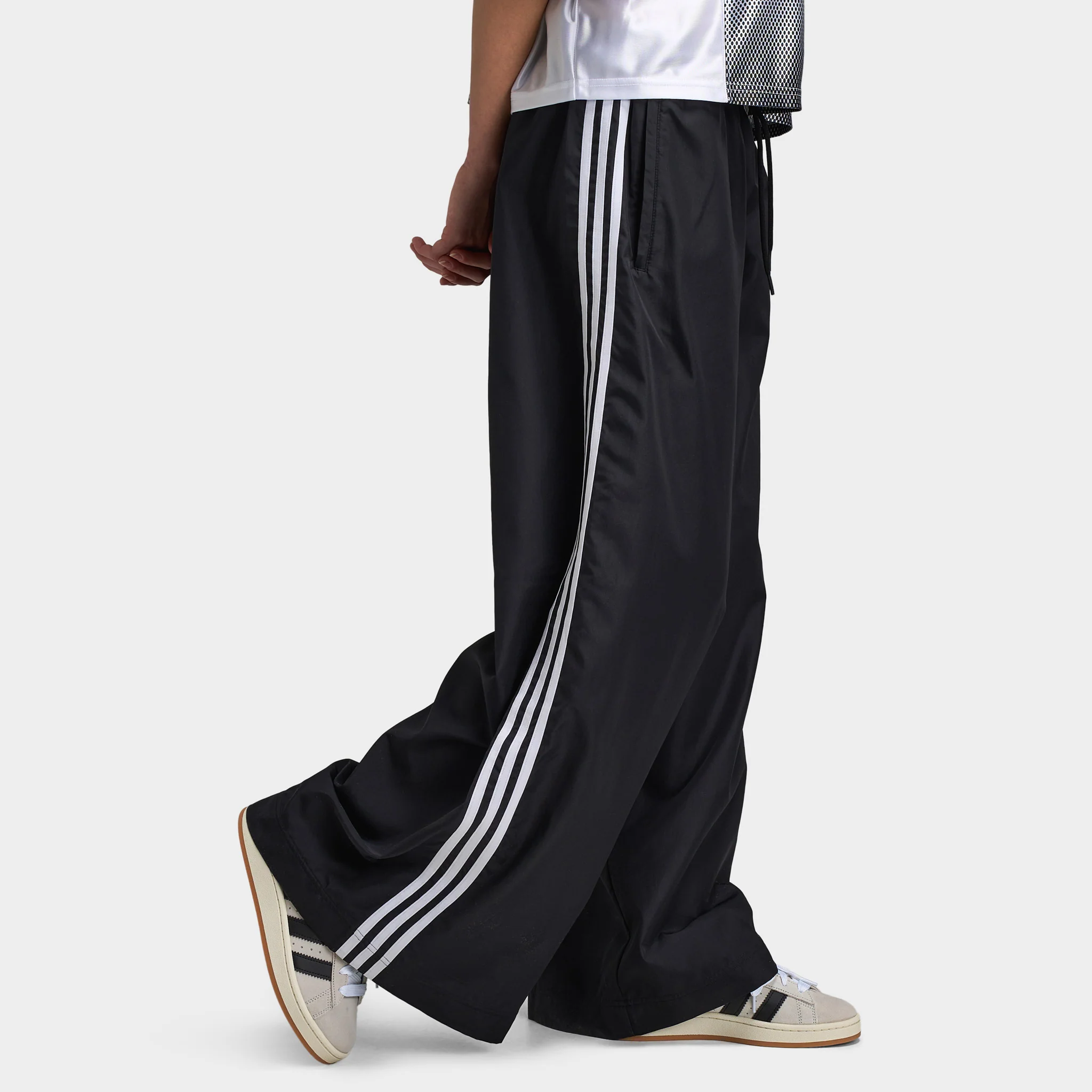 adidas Women's Adilenium Season 3 Oversized Track Pants / Black - Image 3