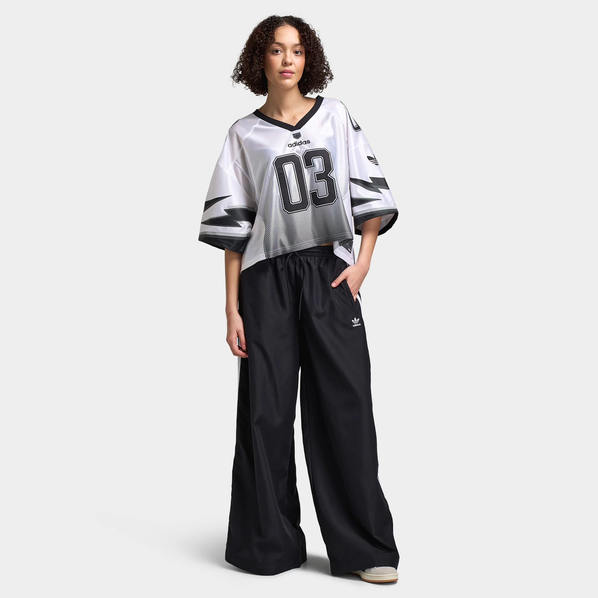 adidas Women's Adilenium Season 3 Oversized Track Pants / Black - Image 5