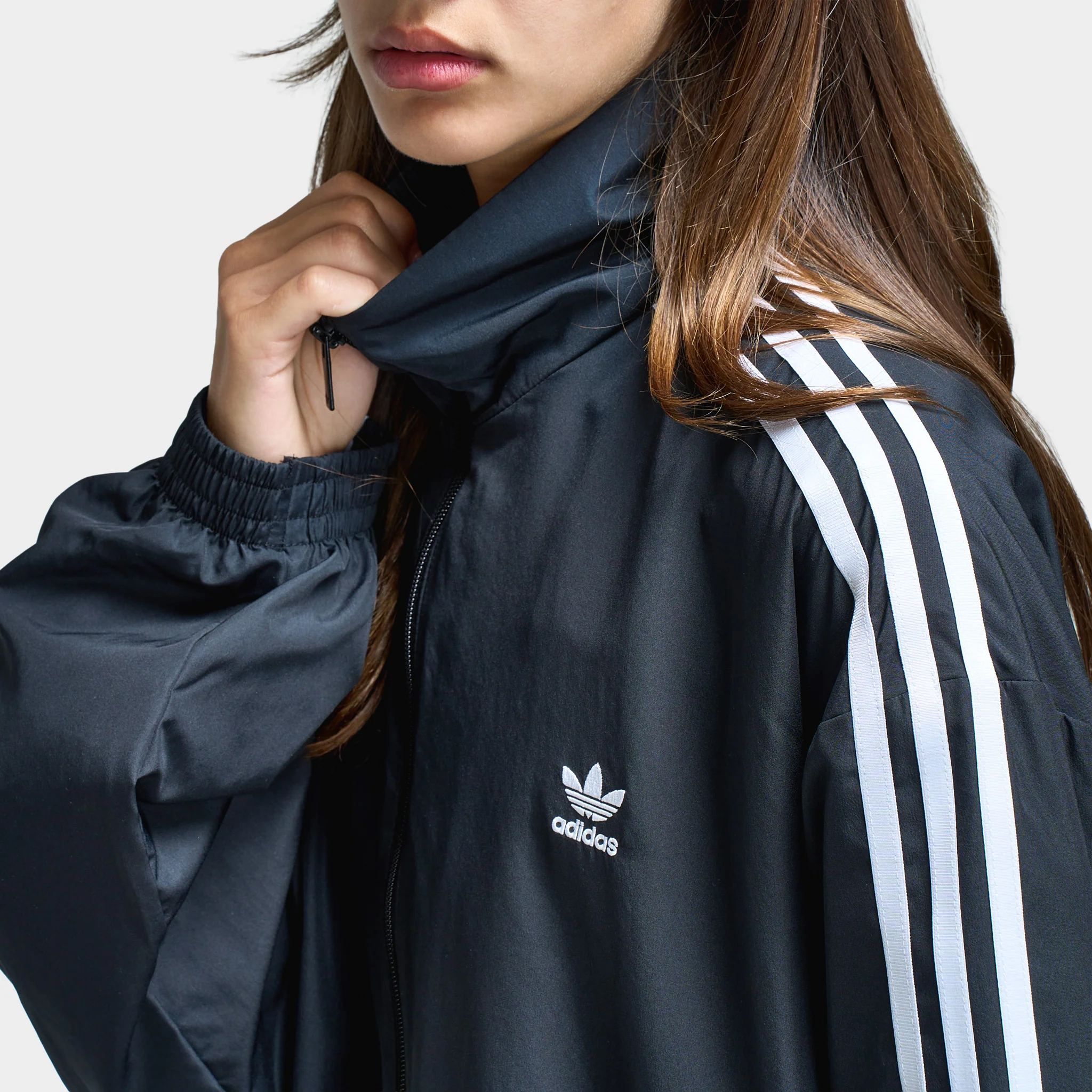 adidas Women's Adicolor Oversized Track Top / Black - Image 4