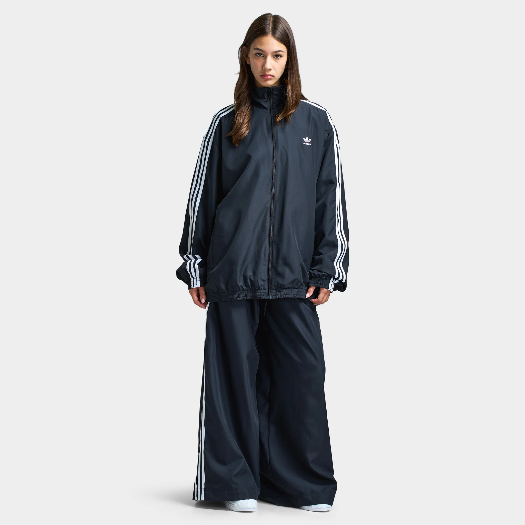 adidas Women's Adicolor Oversized Track Top / Black - Image 6