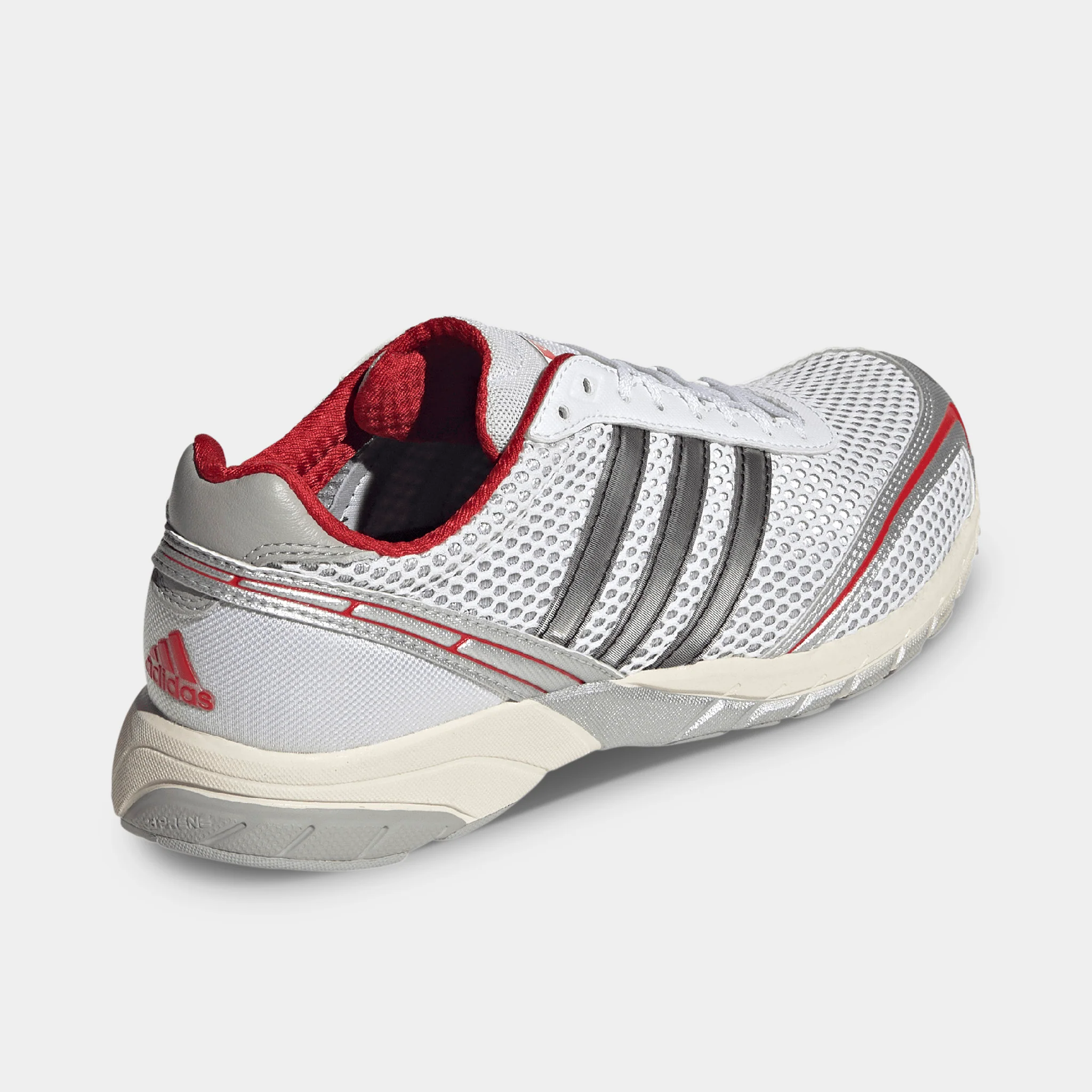 adidas Women's Adizero Adios OG Silver Metallic / Black - Better Scarlet - Image 5