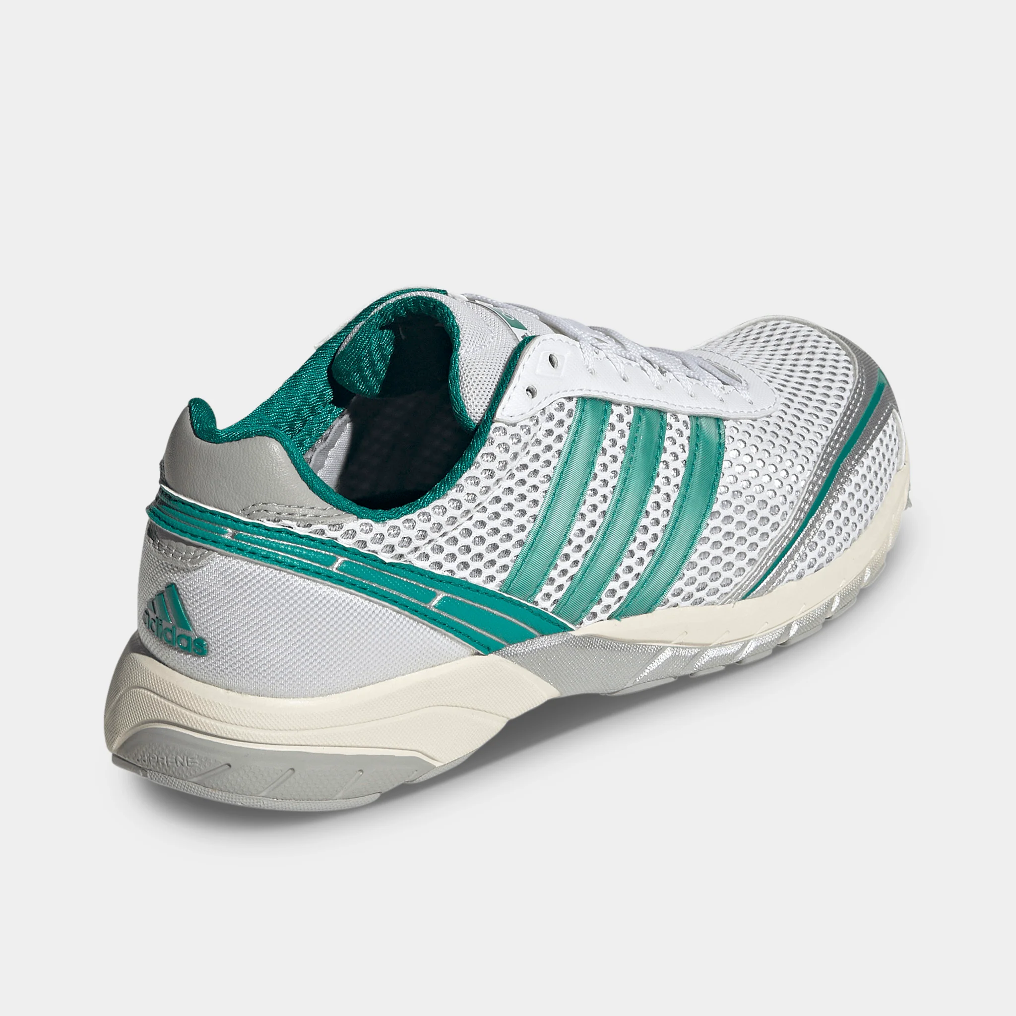 adidas Women's Adizero Adios OG Silver Metallic / Black - Power Green - Image 5