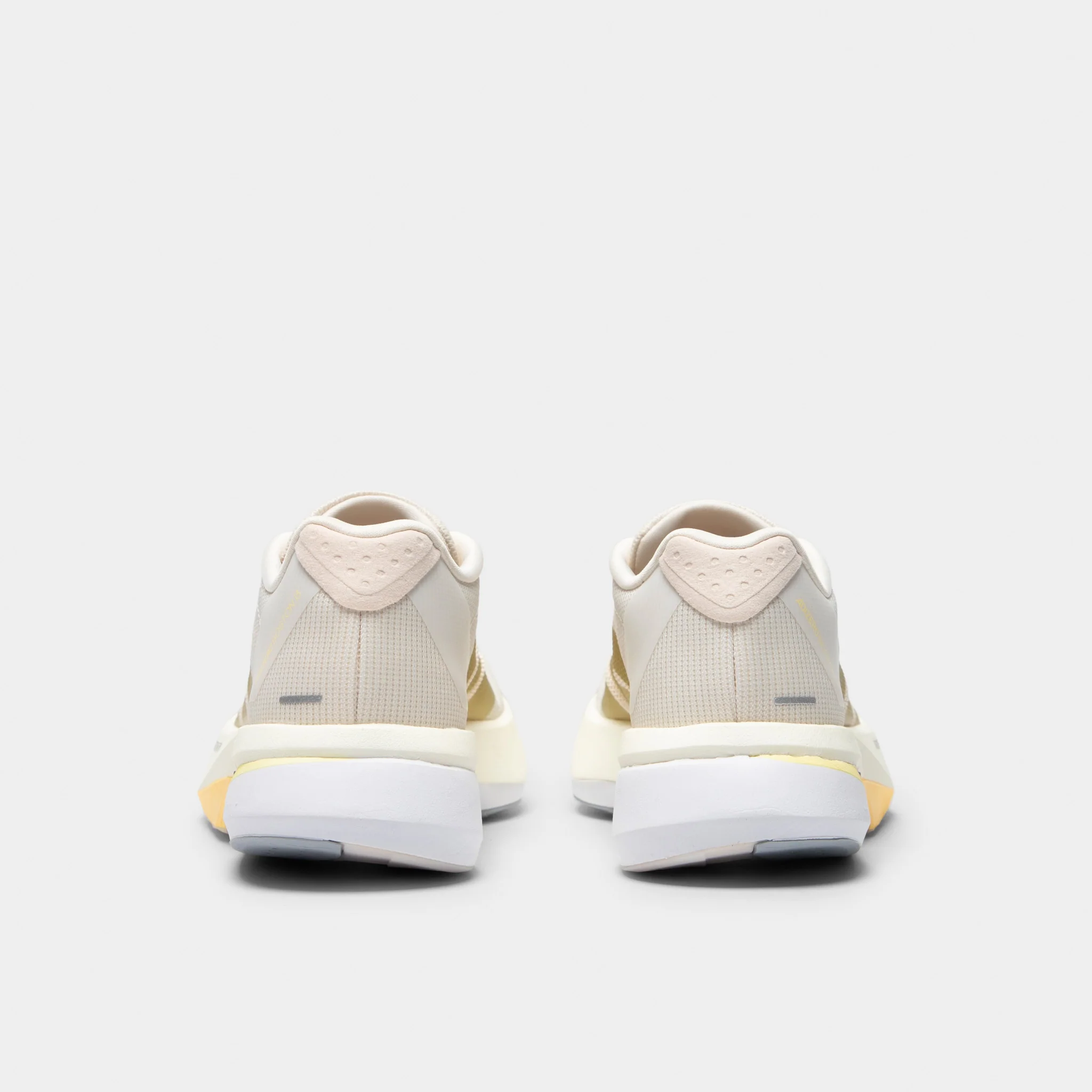 adidas Women's Adizero Boston 13 Chalk White / Gold Metallic - Orange Tint - Image 4