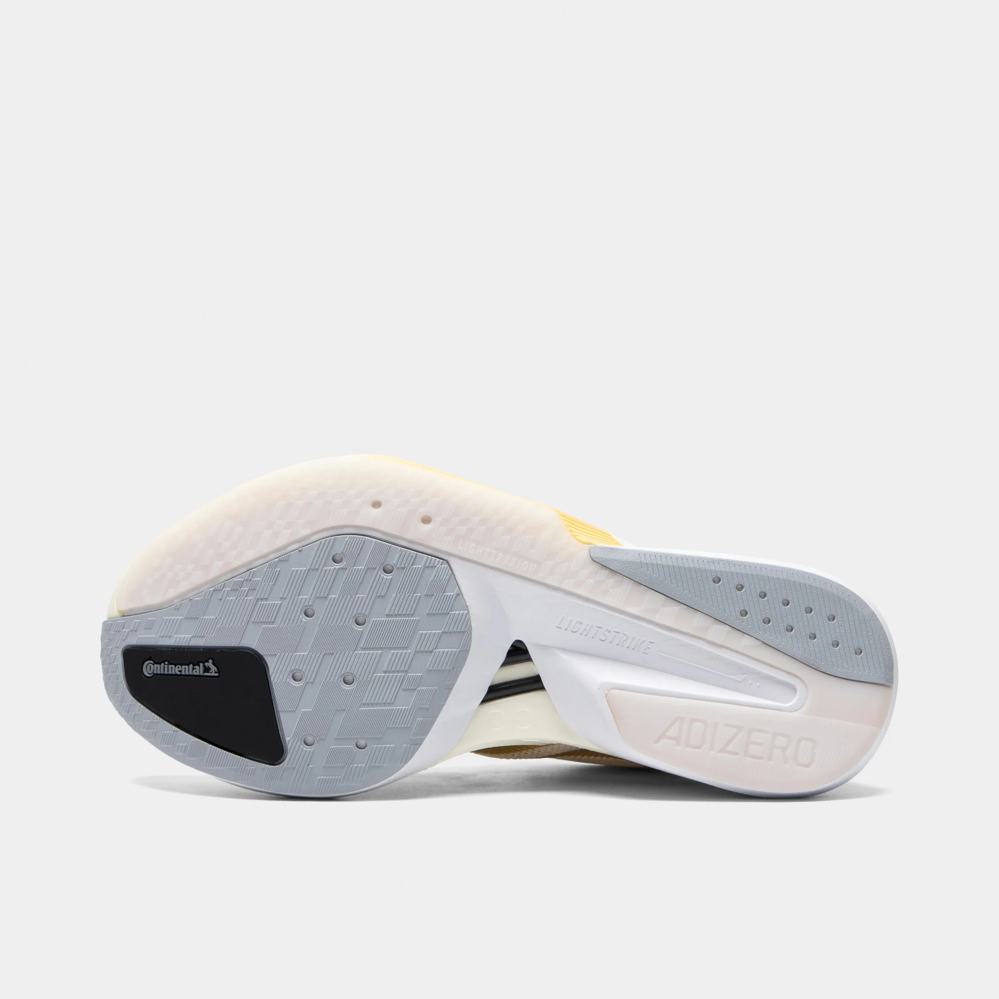 adidas Women's Adizero Boston 13 Chalk White / Gold Metallic - Orange Tint - Image 6