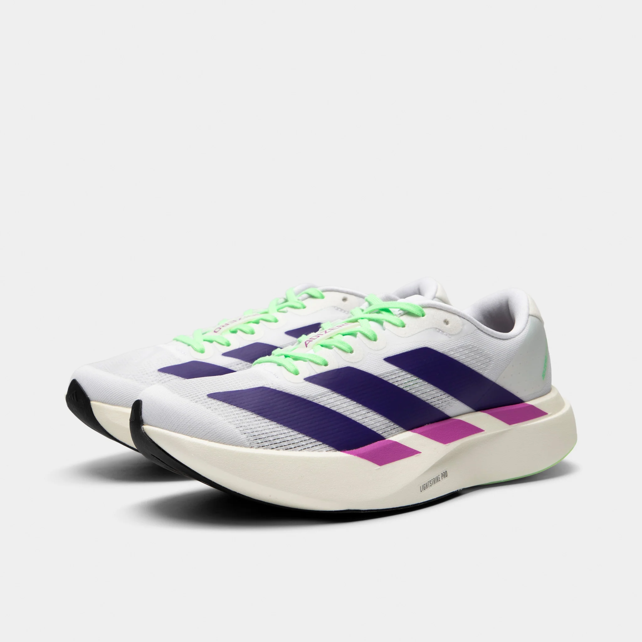 adidas Women's Adizero Evo SL White / Collegiate Purple - Purple Burst - Image 2