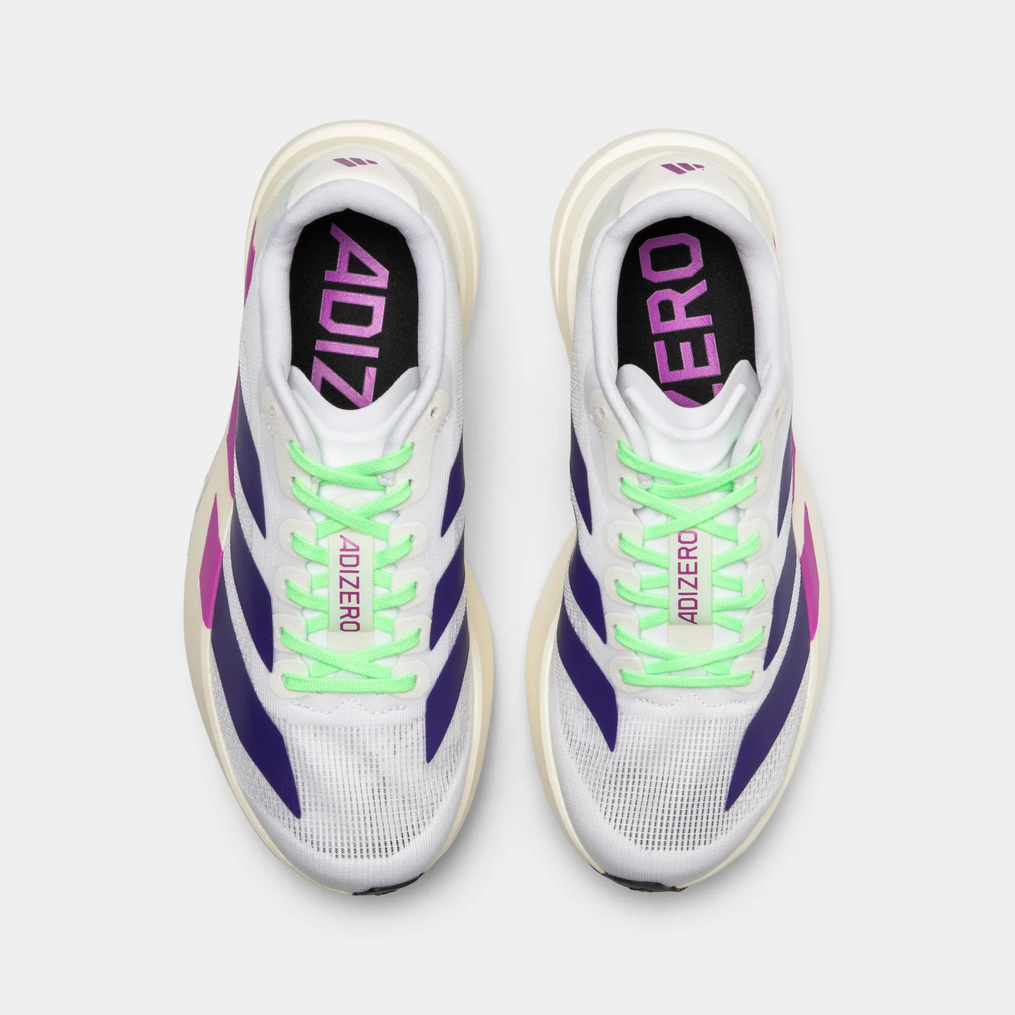 adidas Women's Adizero Evo SL White / Collegiate Purple - Purple Burst - Image 5