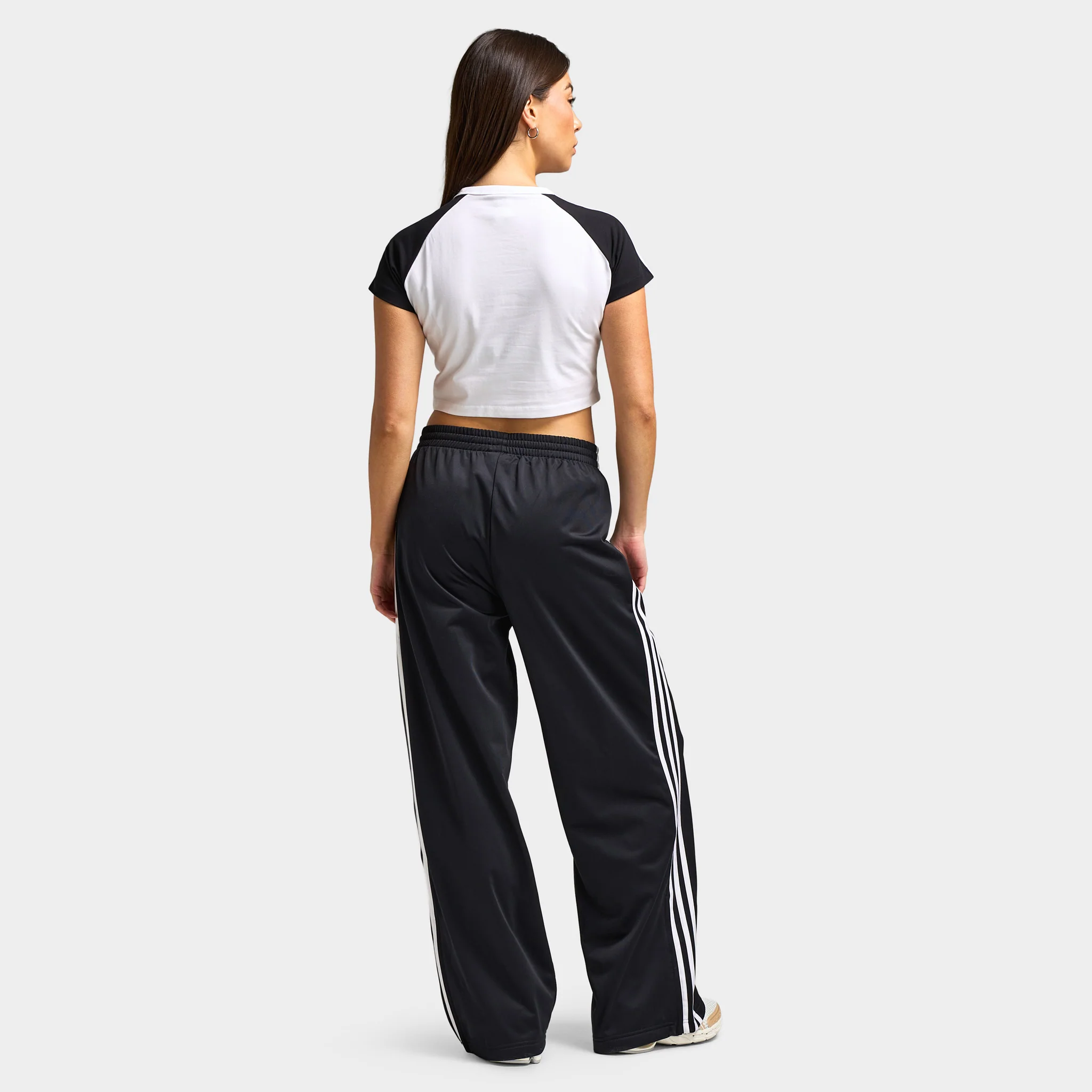 adidas Women's Baby Tee White / Black - White - Image 2