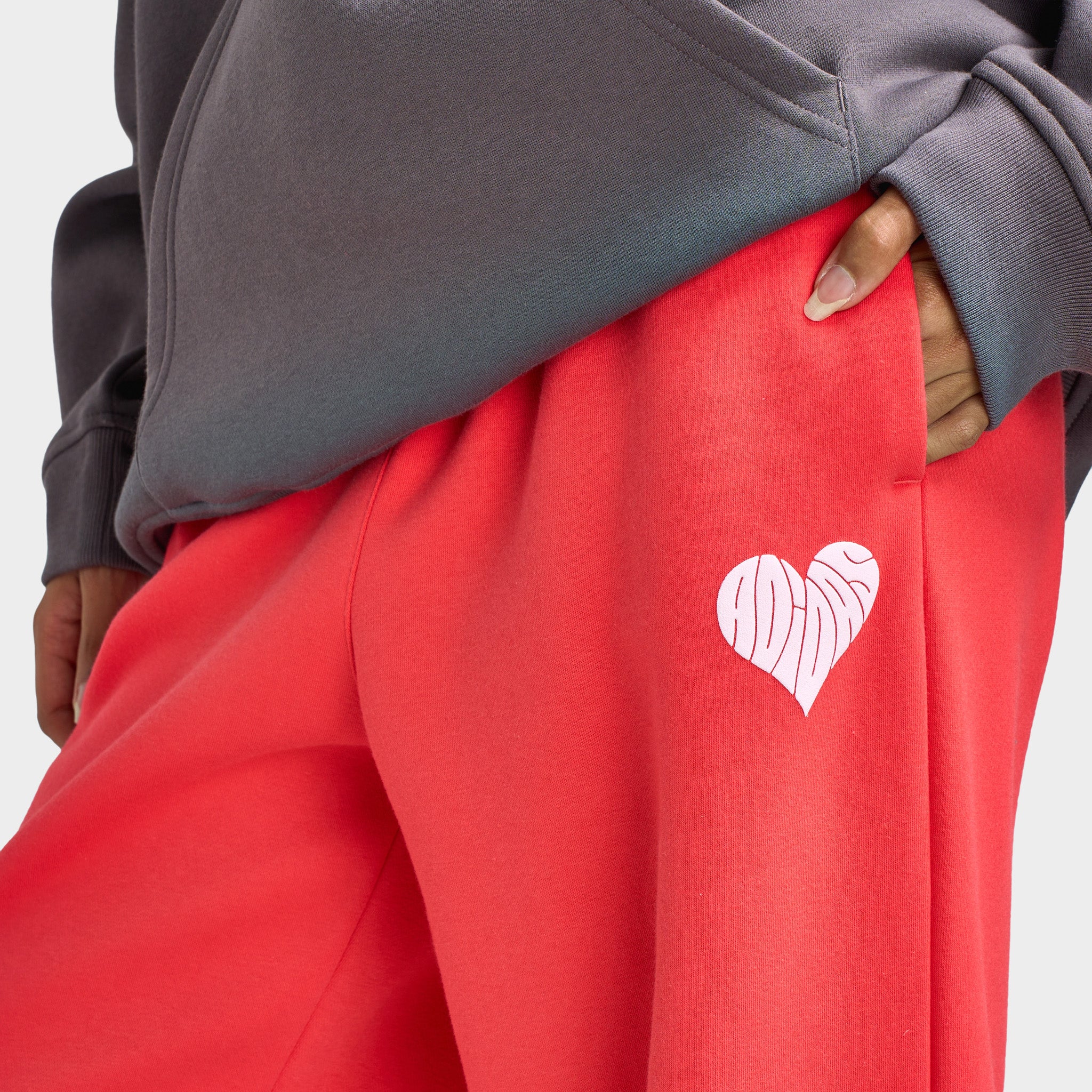 adidas Women's Bubble Heart Pants / Semi Lucid Red - Image 5