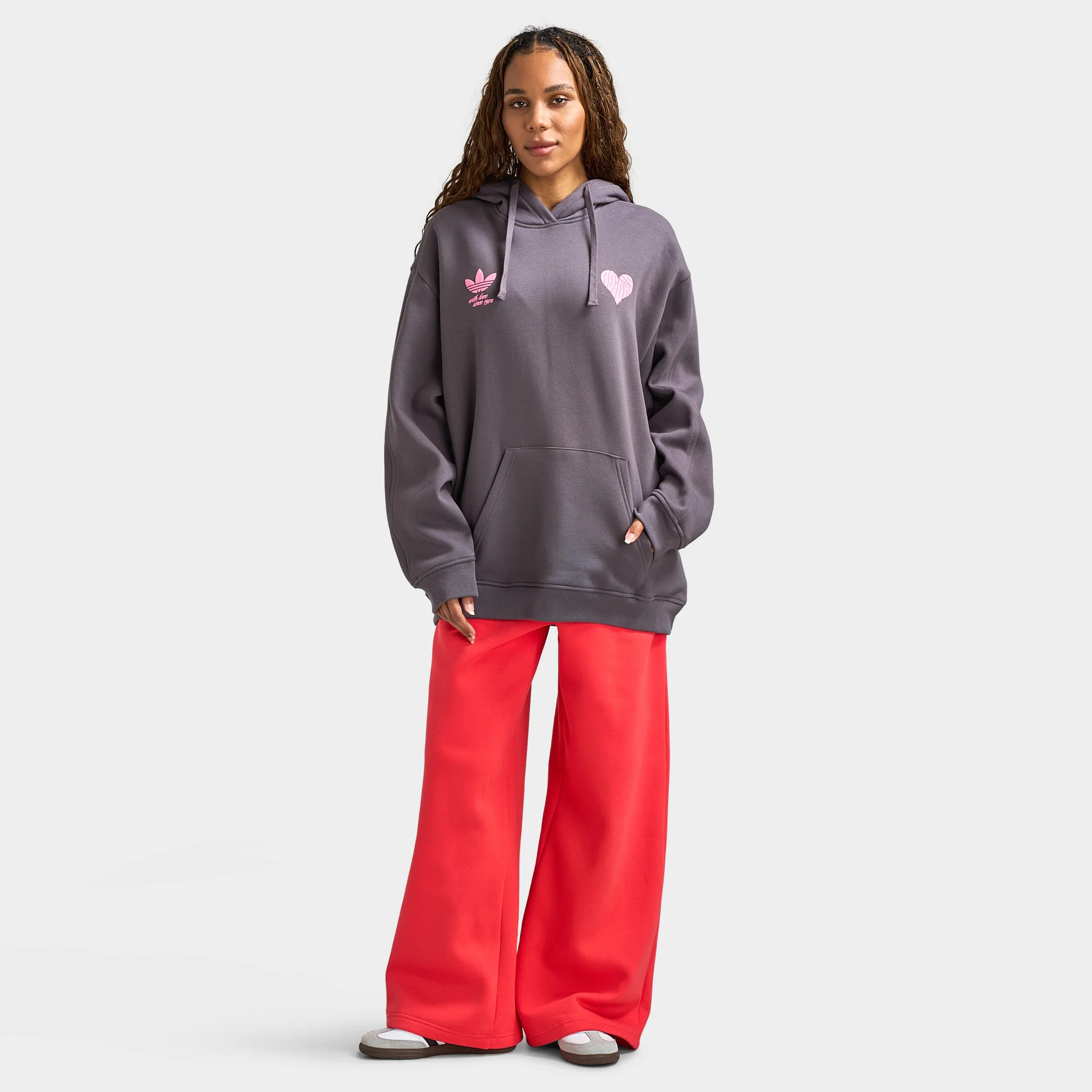 adidas Women's Bubble Heart Pants / Semi Lucid Red - Image 7
