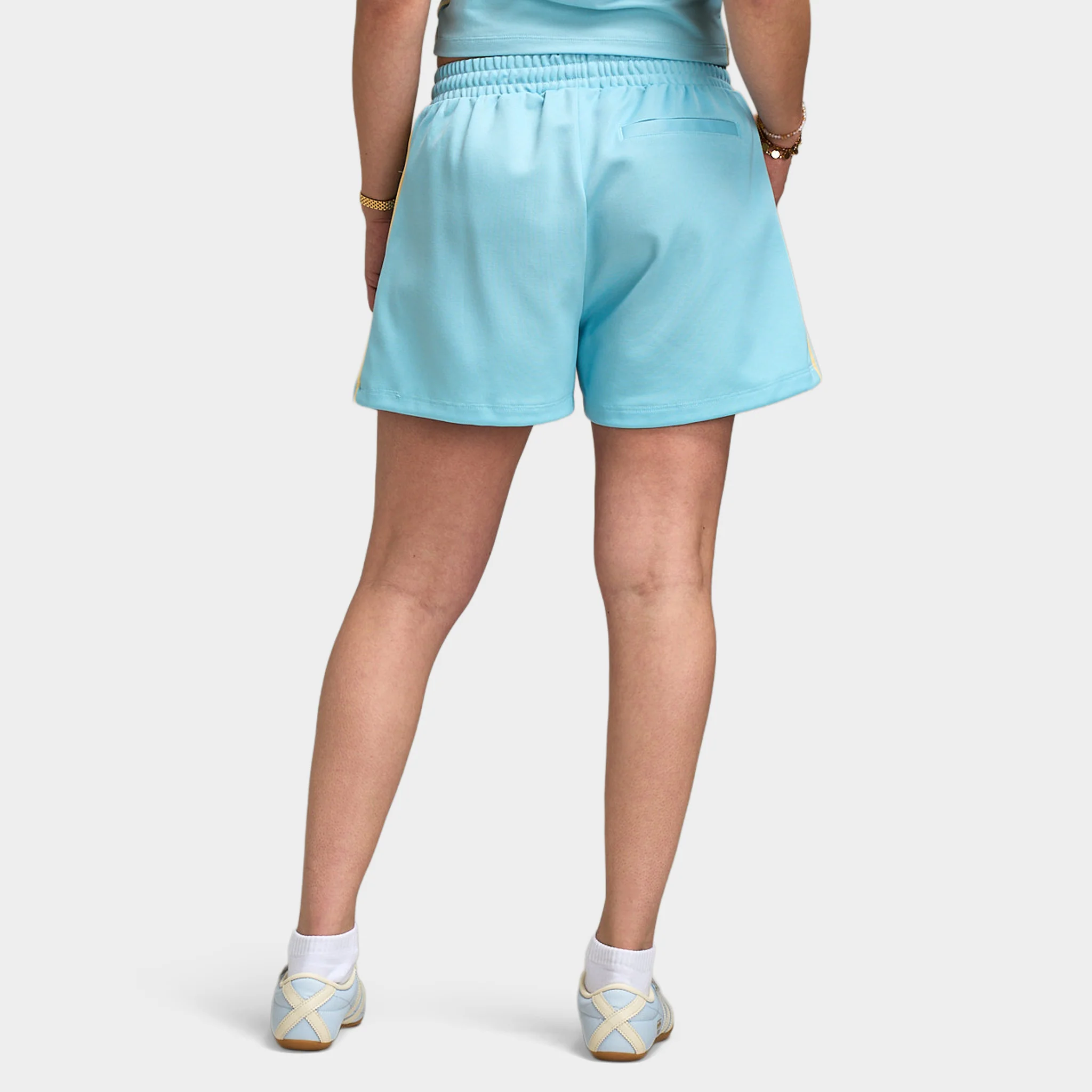 adidas Women's Classic L Short  Icey Blue / Orange Tint - Image 4