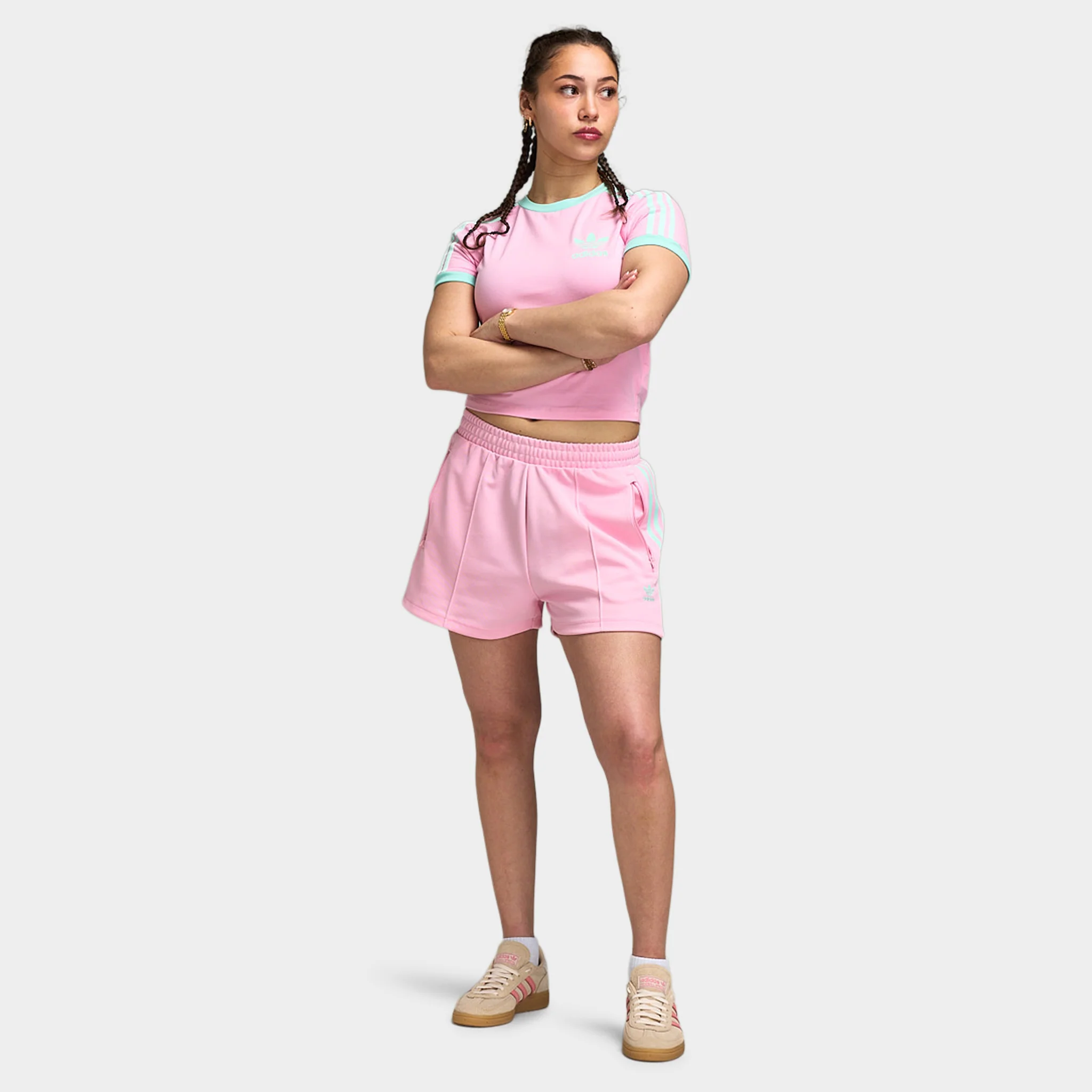 adidas Women's Classic L Short Tru Pink / Clear Mint - Image 6
