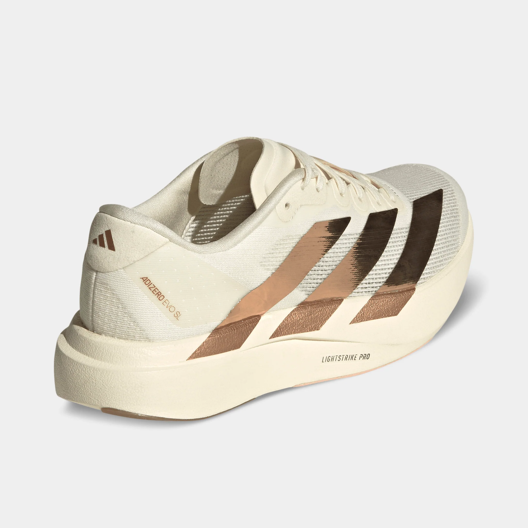 adidas Women's Evo SL Off White / Light Copper Metallic - Blush Pink - Image 4