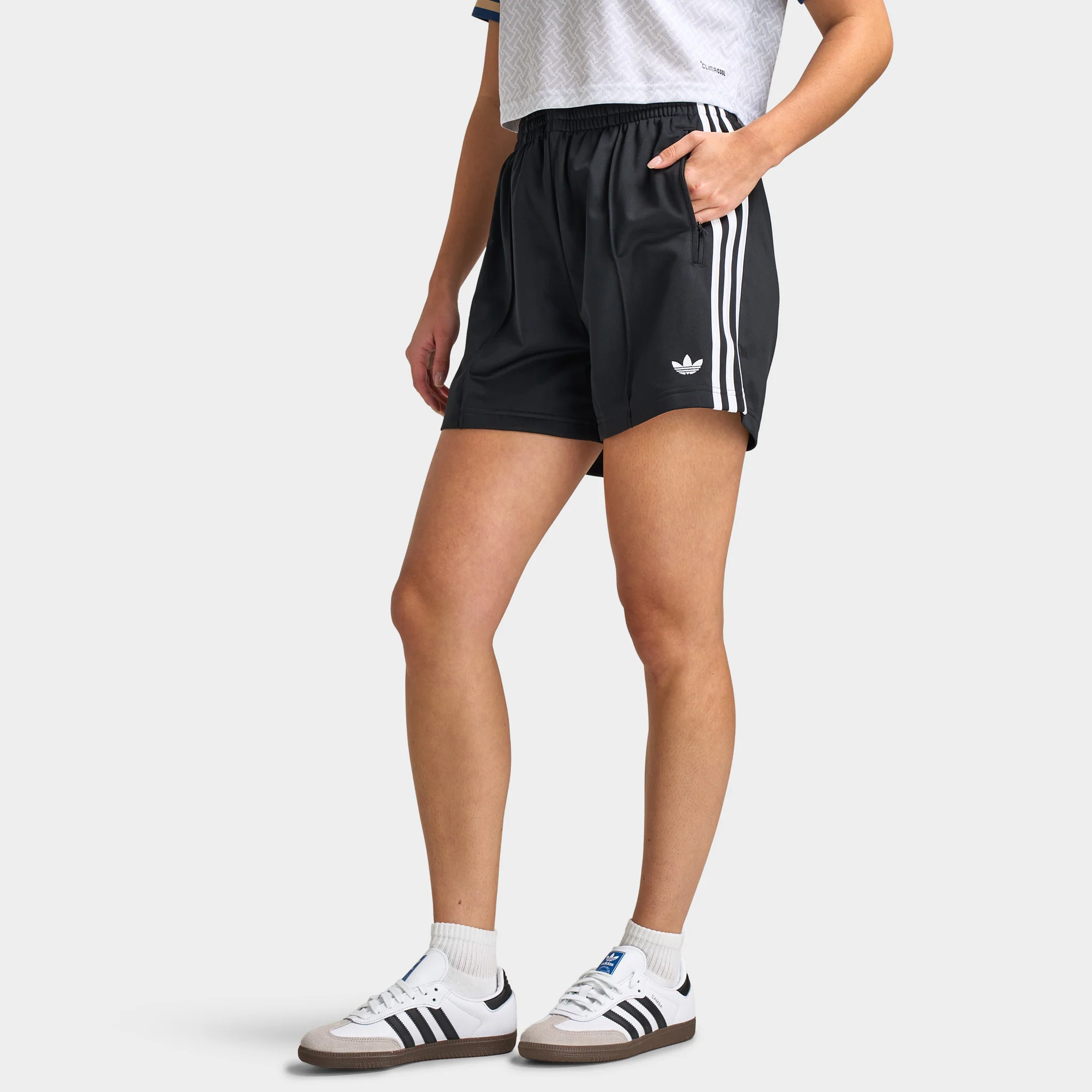 adidas Women's Firebird Short Black / White - Image 2