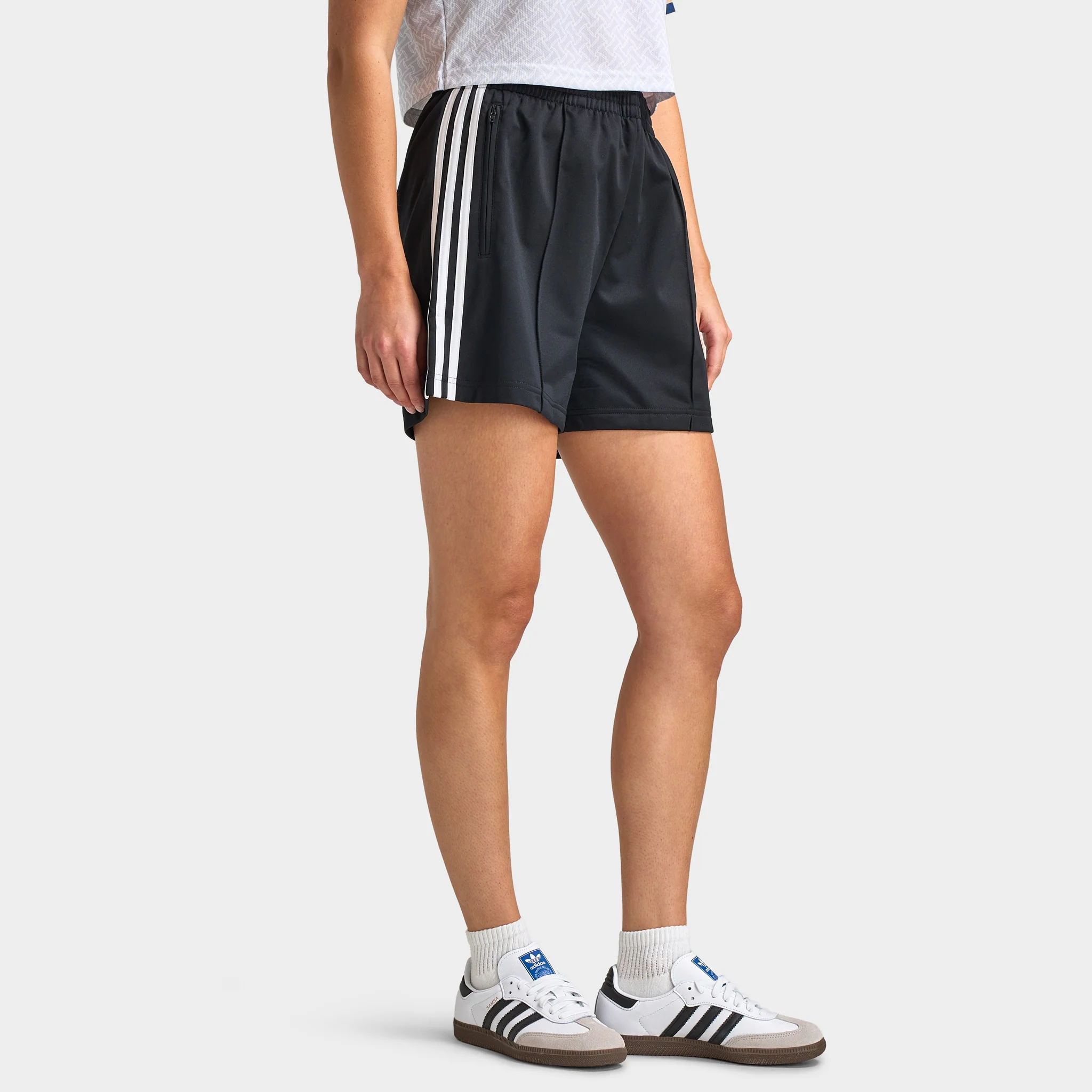 adidas Women's Firebird Short Black / White - Image 3