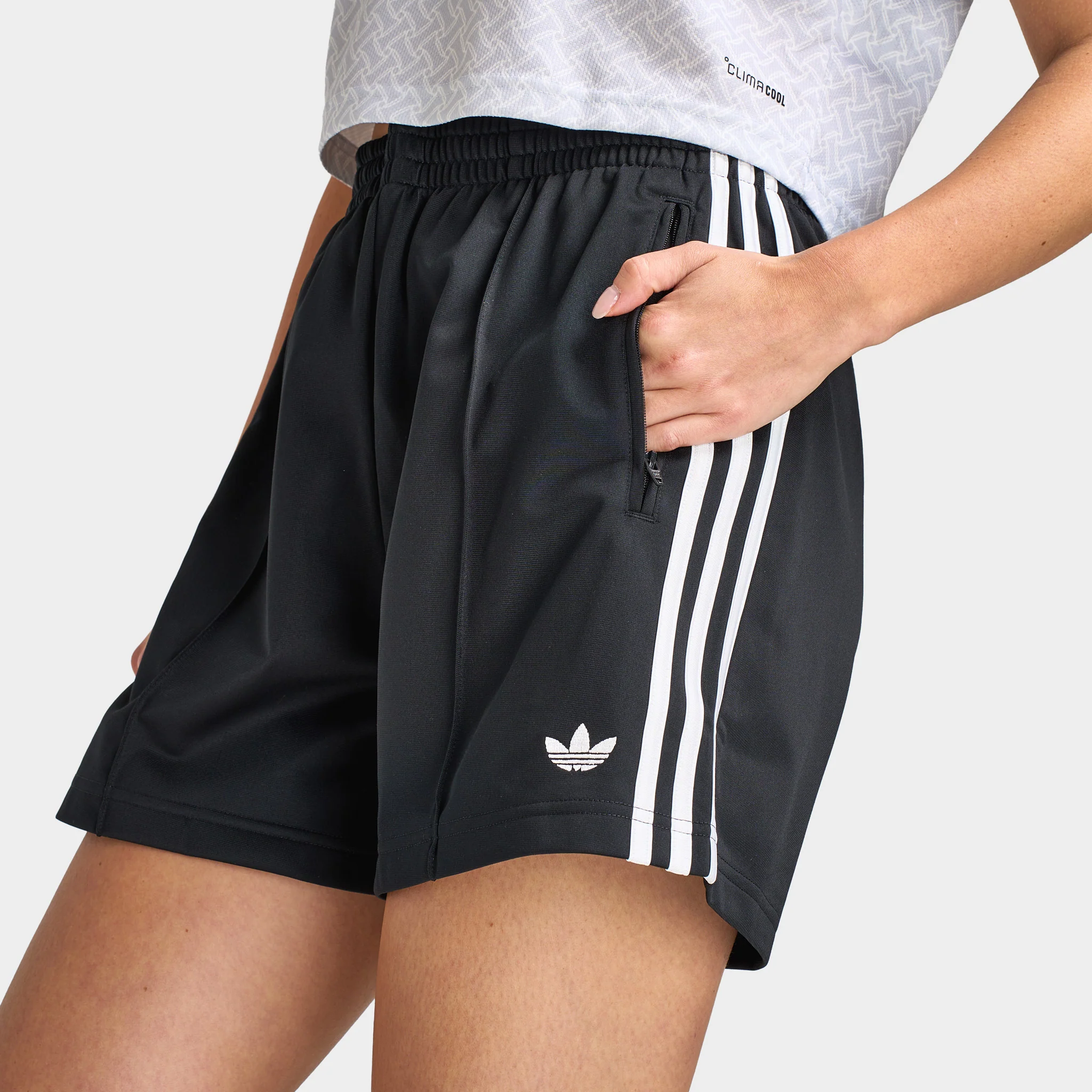 adidas Women's Firebird Short Black / White - Image 5