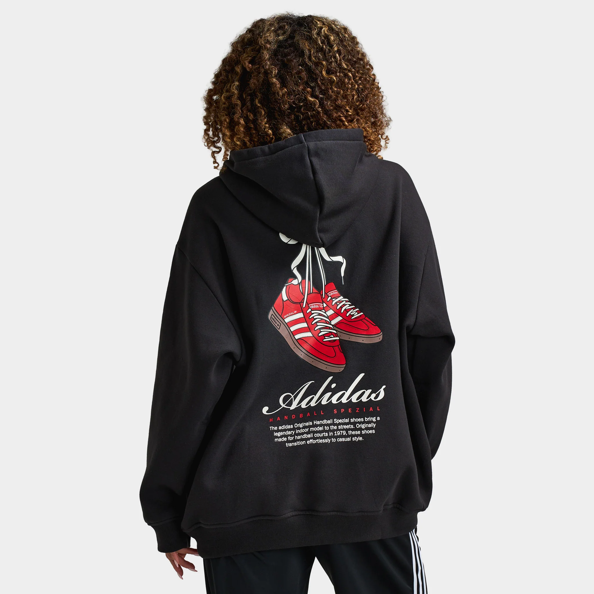 adidas Women's Footwear Bow Graphic Hoodie / Black - Image 2