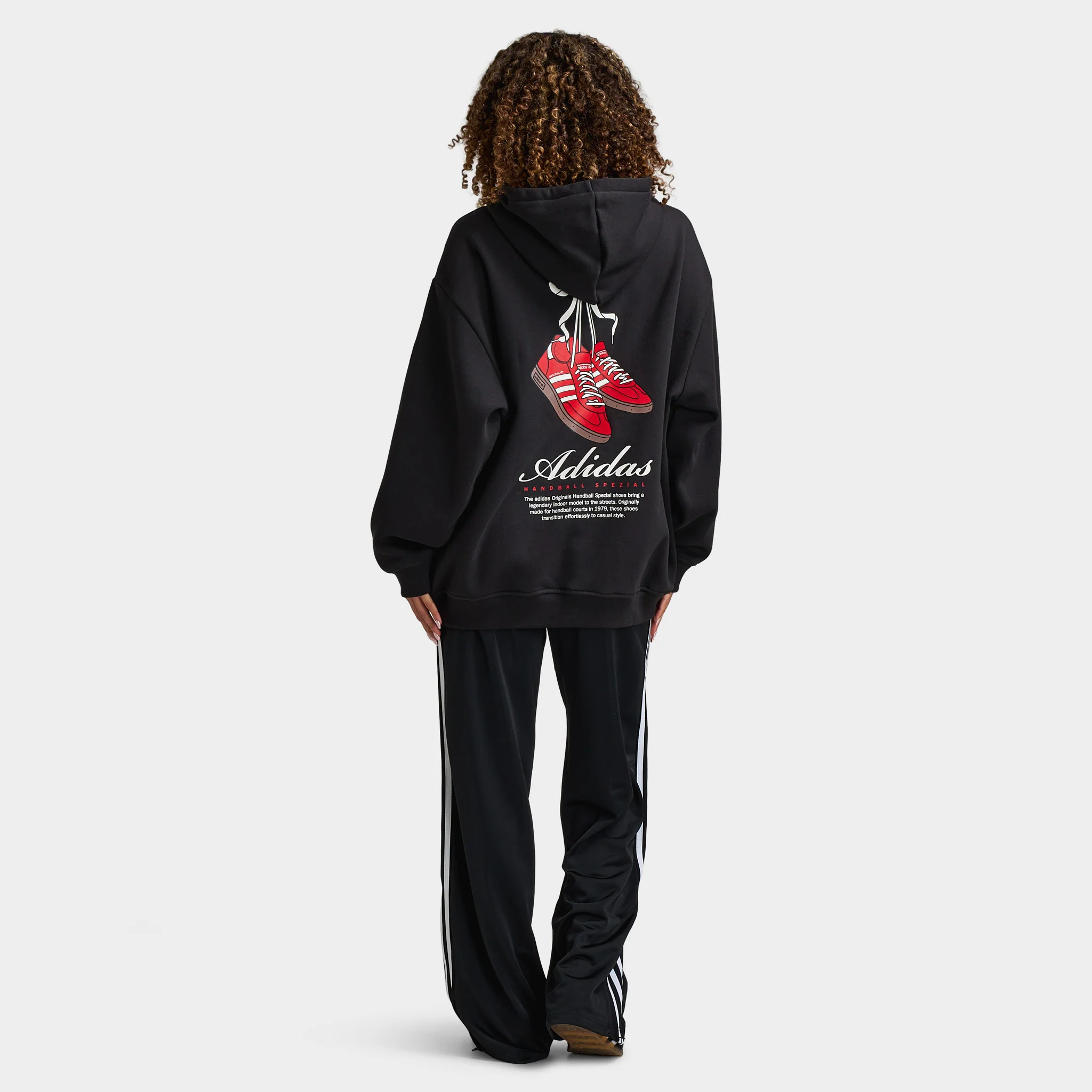 adidas Women's Footwear Bow Graphic Hoodie / Black - Image 5