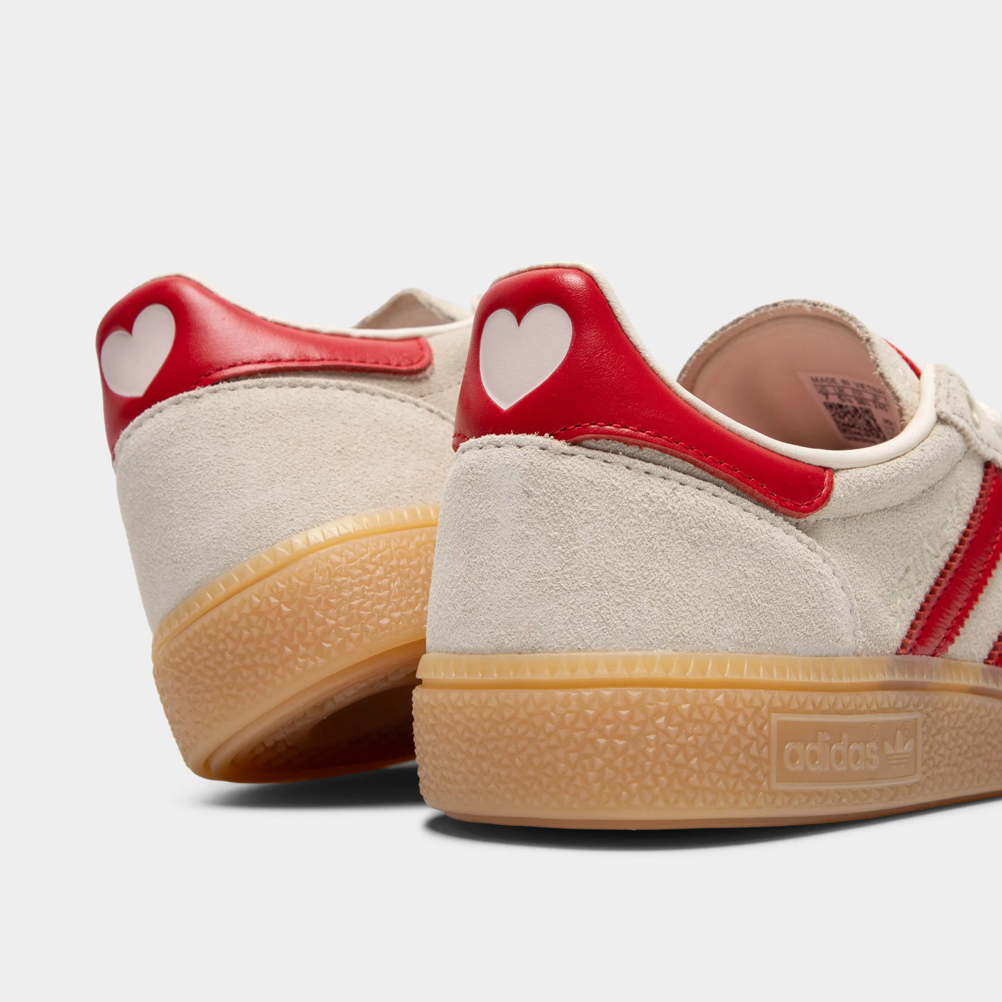 adidas Women's Handball Spezial Cream White / Better Scarlet - Sandy Pink - Image 3