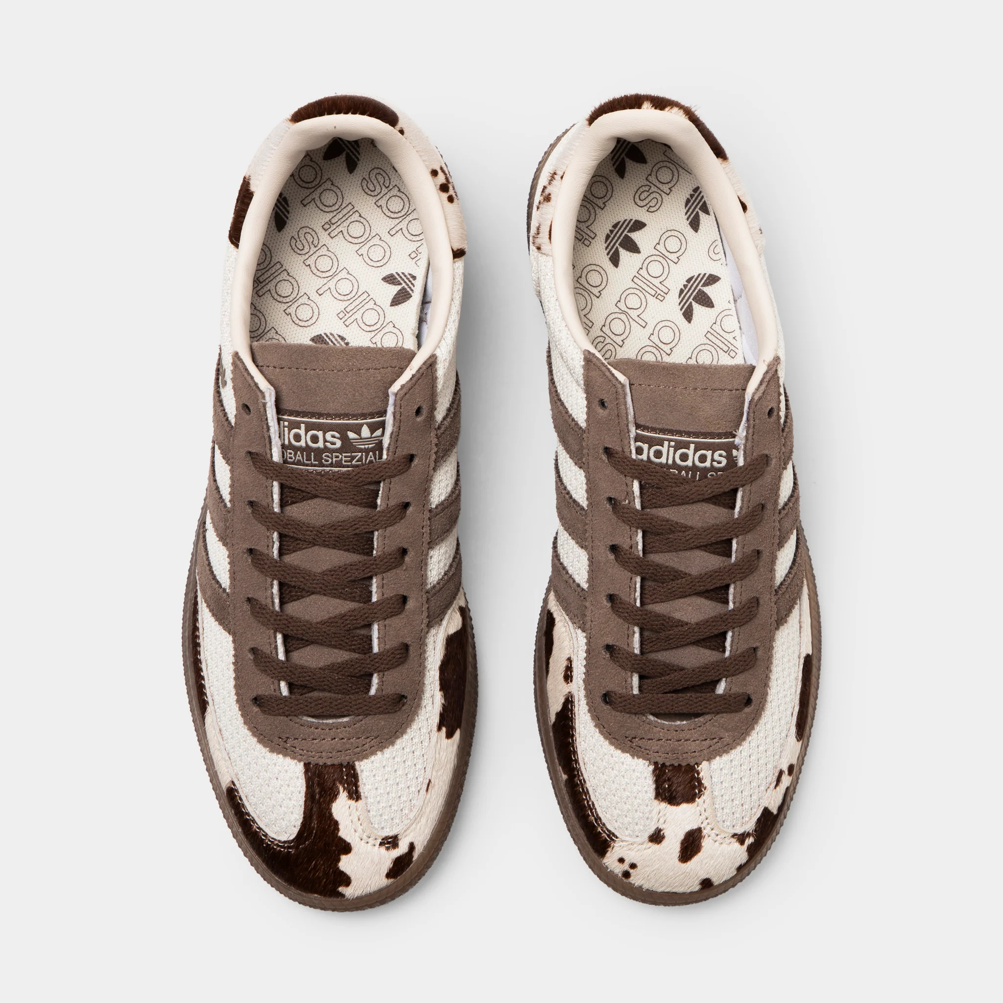 adidas Women's Handball Spezial Cream White / Earth Strata - Gum - Image 5