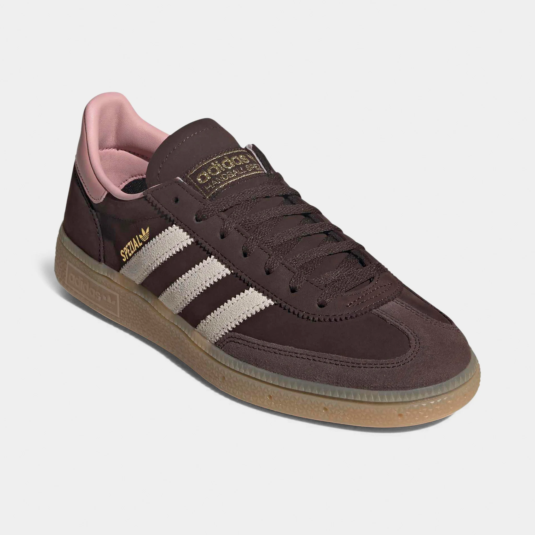 adidas Originals Women's Handball Spezial Dark Brown / Alumina - Wonder Mauve - Image 2