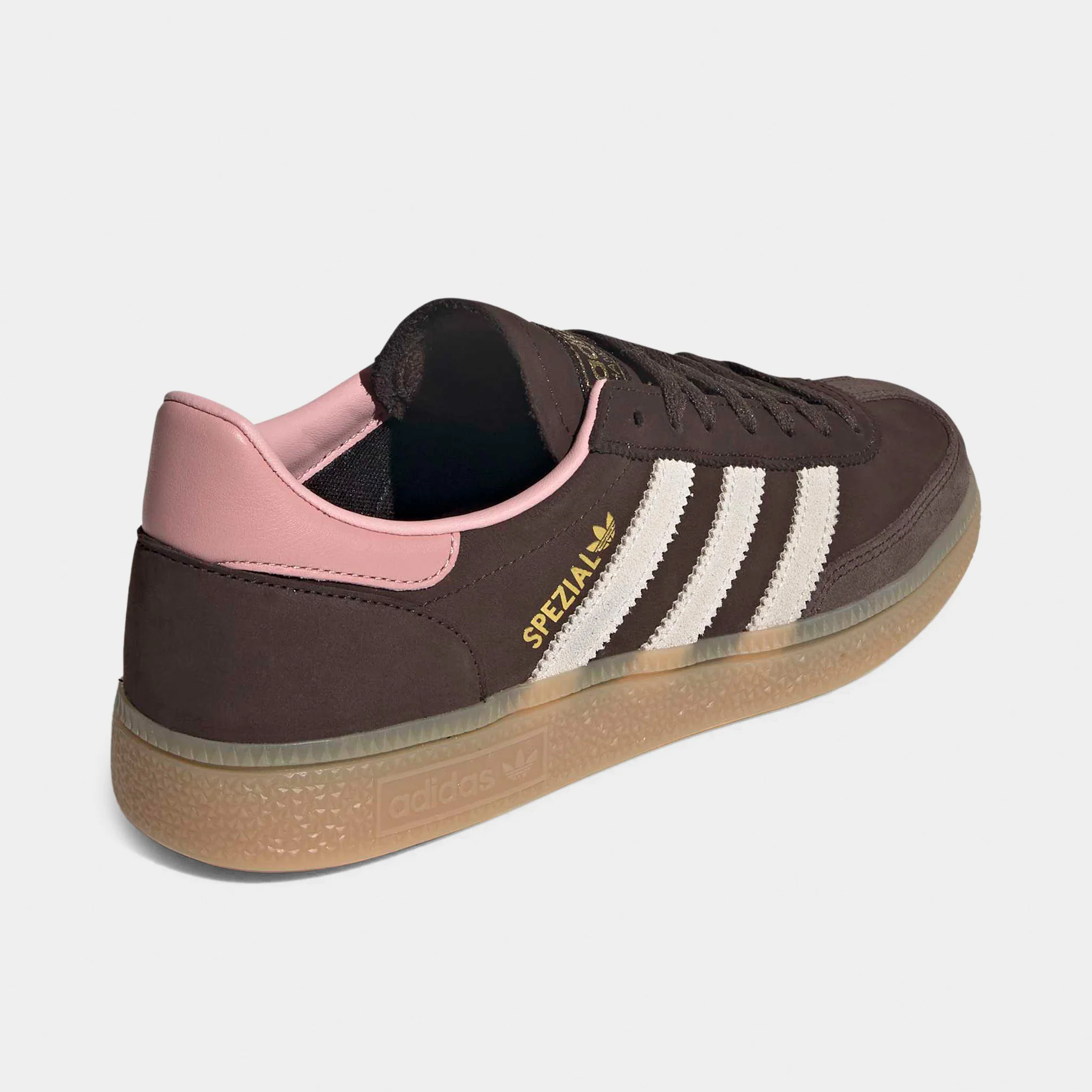 adidas Originals Women's Handball Spezial Dark Brown / Alumina - Wonder Mauve - Image 3