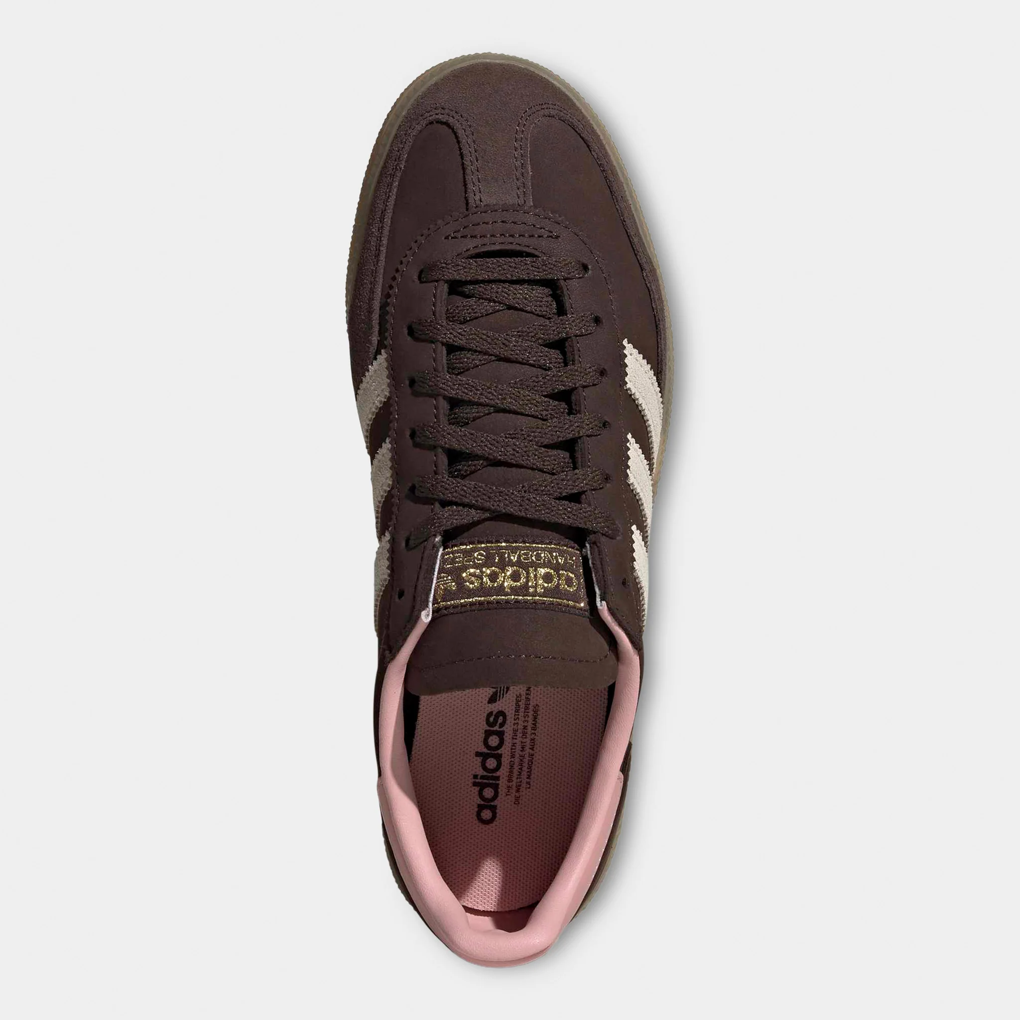 adidas Originals Women's Handball Spezial Dark Brown / Alumina - Wonder Mauve - Image 5