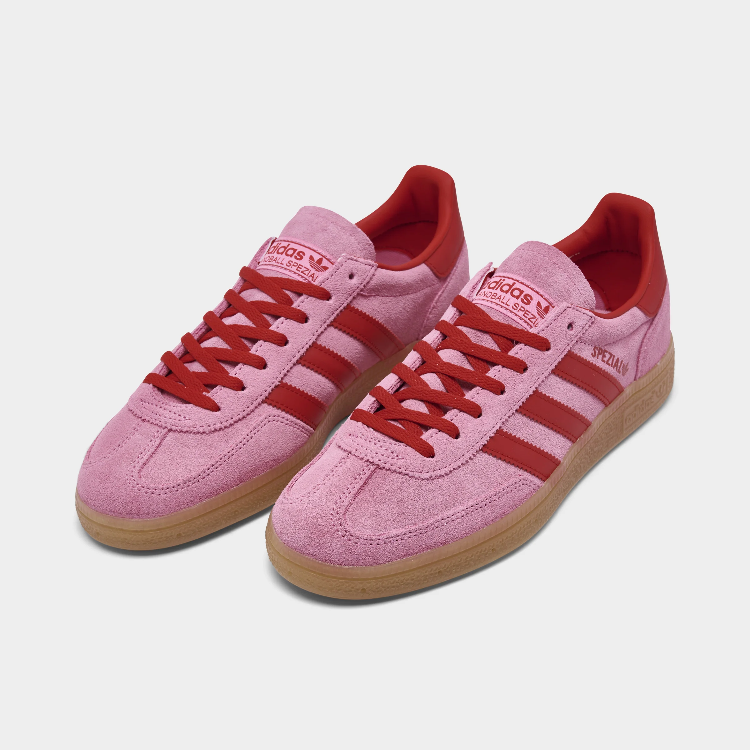 adidas Originals Women's Handball Spezial Semi Pink Glow / Better Scarlet - Gum - Image 2